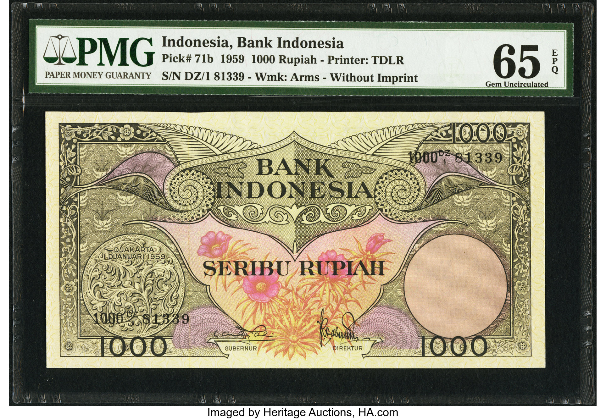 image for: Indonesia  1,000 rupiah (B533at)