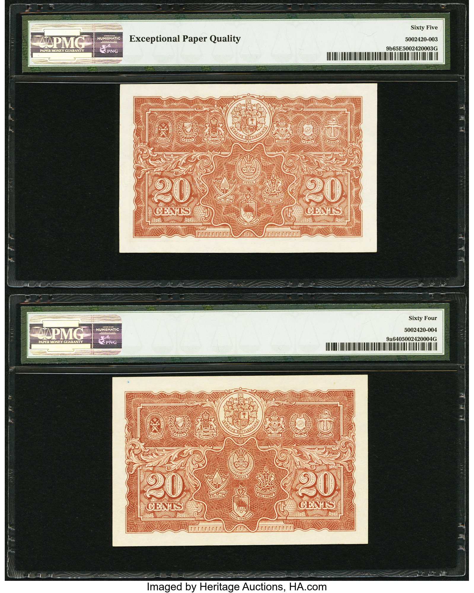 image for: Malaya  20 cents(B110b)