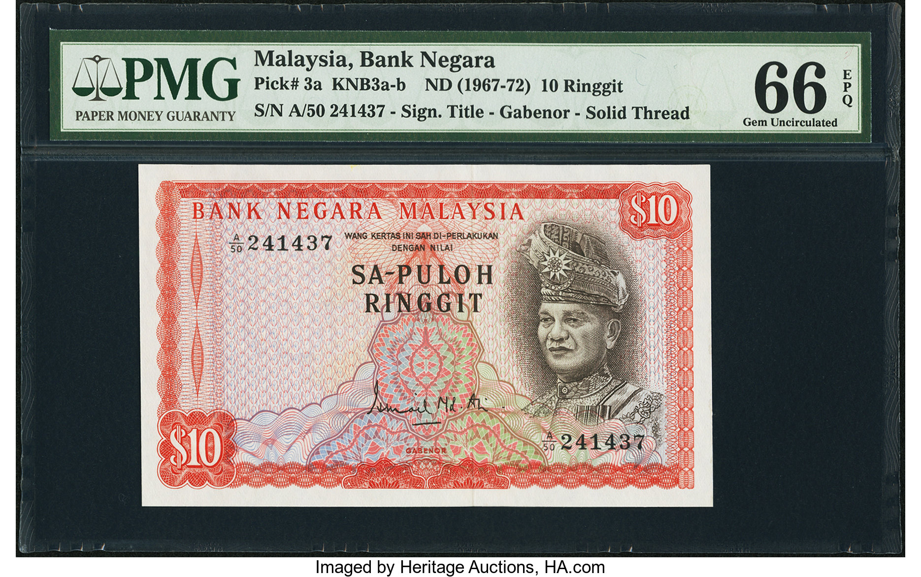 image for: Malaysia  10 ringgit (B103az)