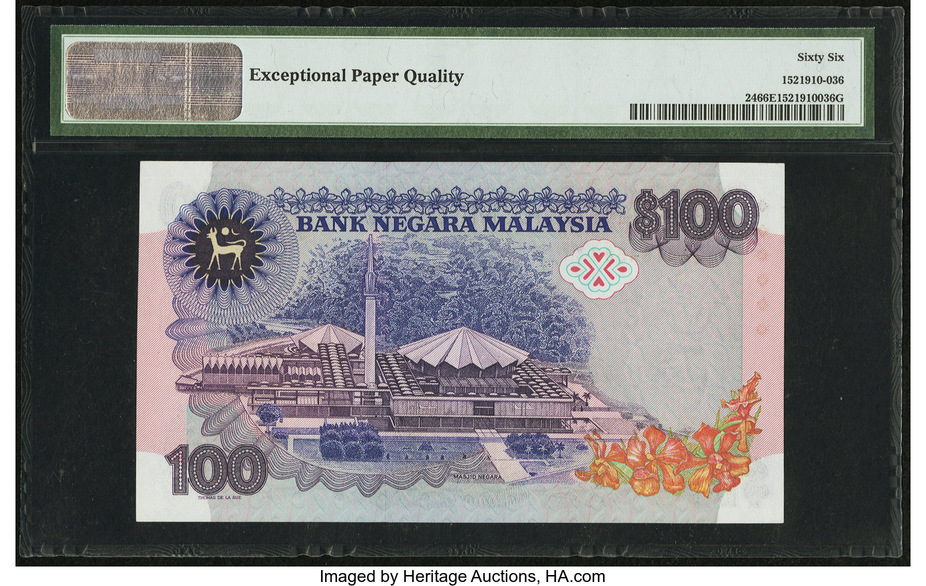 image for: Malaysia  100 ringgit (B124as1)