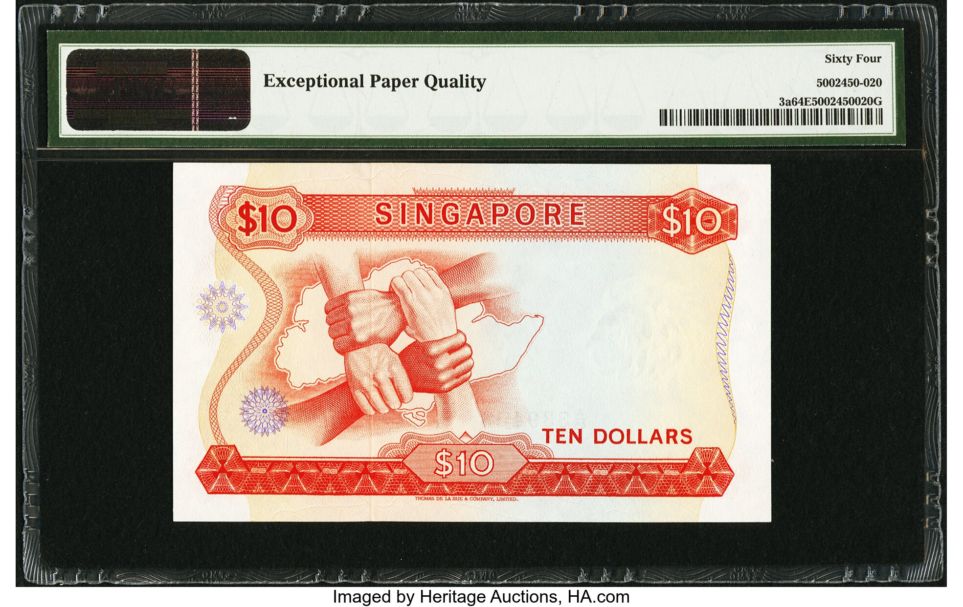 image for: Singapore  10 dollars (B103as)
