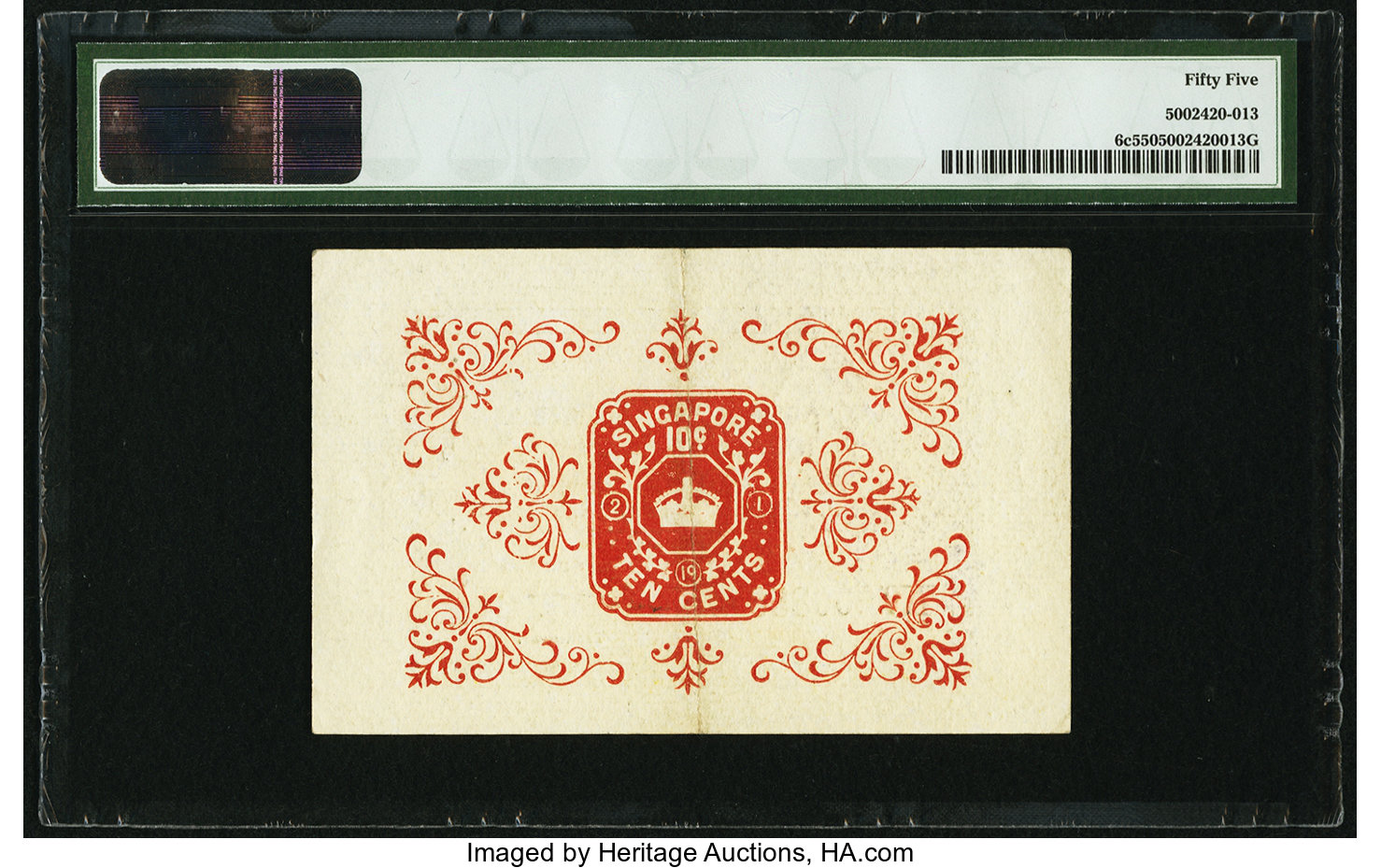 image for: Straits Settlements  10 cents(B115c)