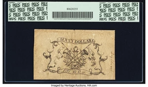 image for: South Carolina February 8, 1779 $60 PCGS Apparent Extremely Fine 40....