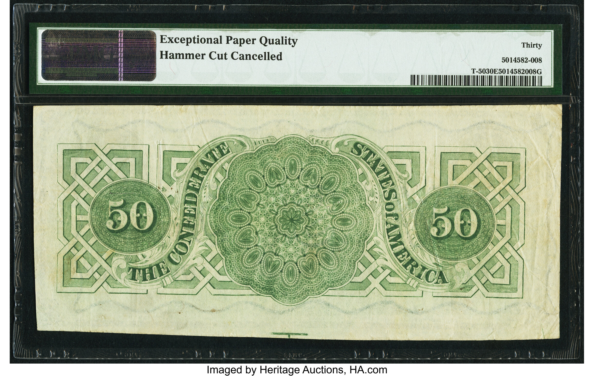 image for: T50 $50 1862 PF-13 Cr. 360 PMG Very Fine 30 EPQ....