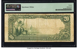 image for: Fort Worth, TX - $20 1902 Plain Back Fr. 661 The Texas National Bank Ch. # 12371 PMG Very Fine 20....