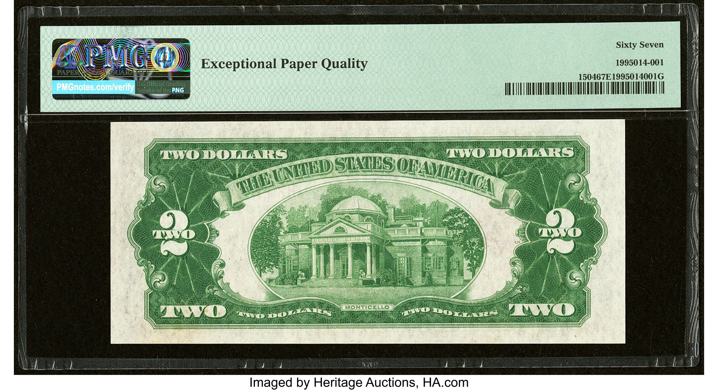 image for: Fr. 1504 $2 1928C Legal Tender Note. PMG Superb Gem Unc 67 EPQ....
