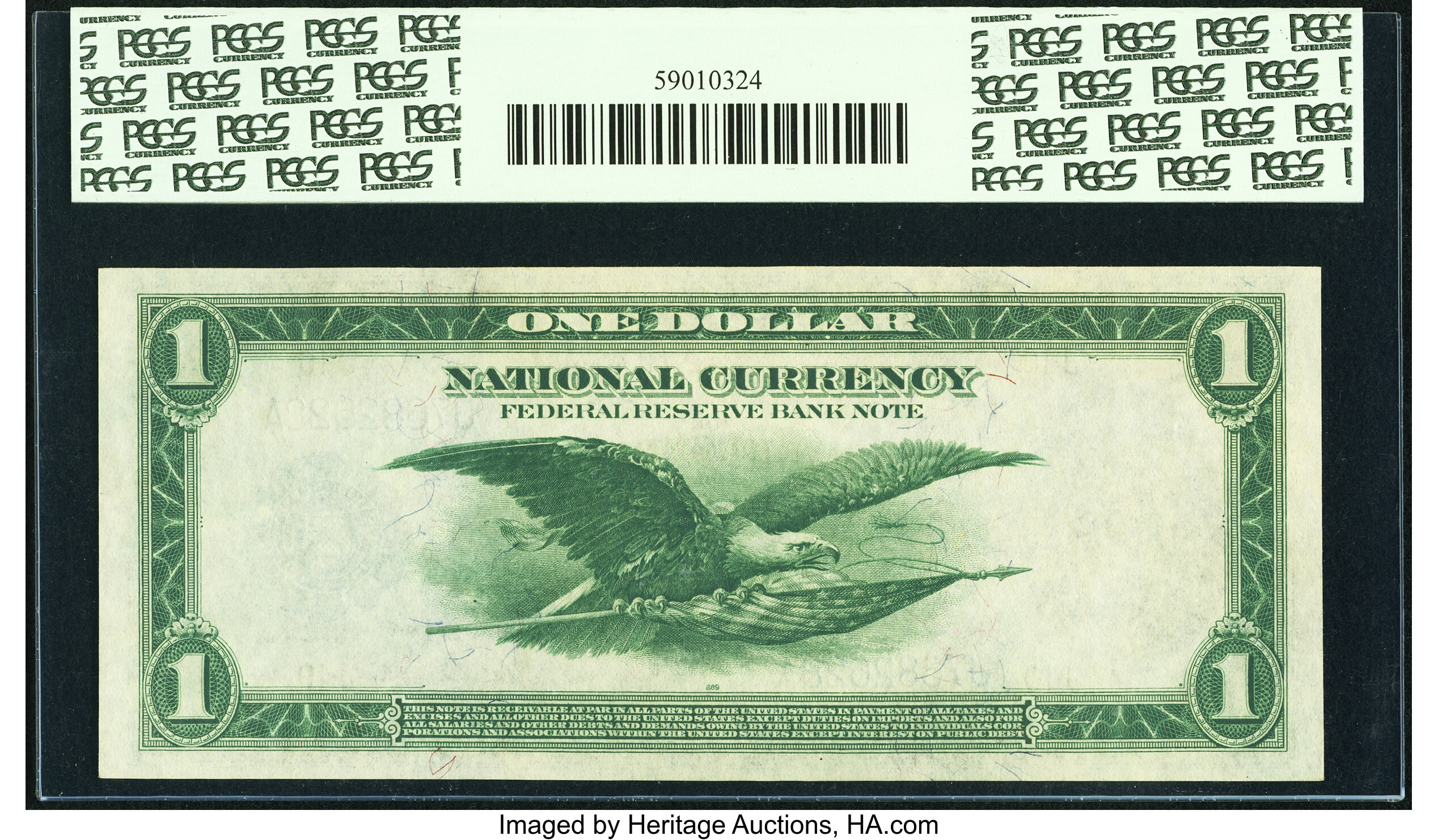 image for: Fr. 737 $1 1918 Federal Reserve Bank Note PCGS Choice New 63PPQ....