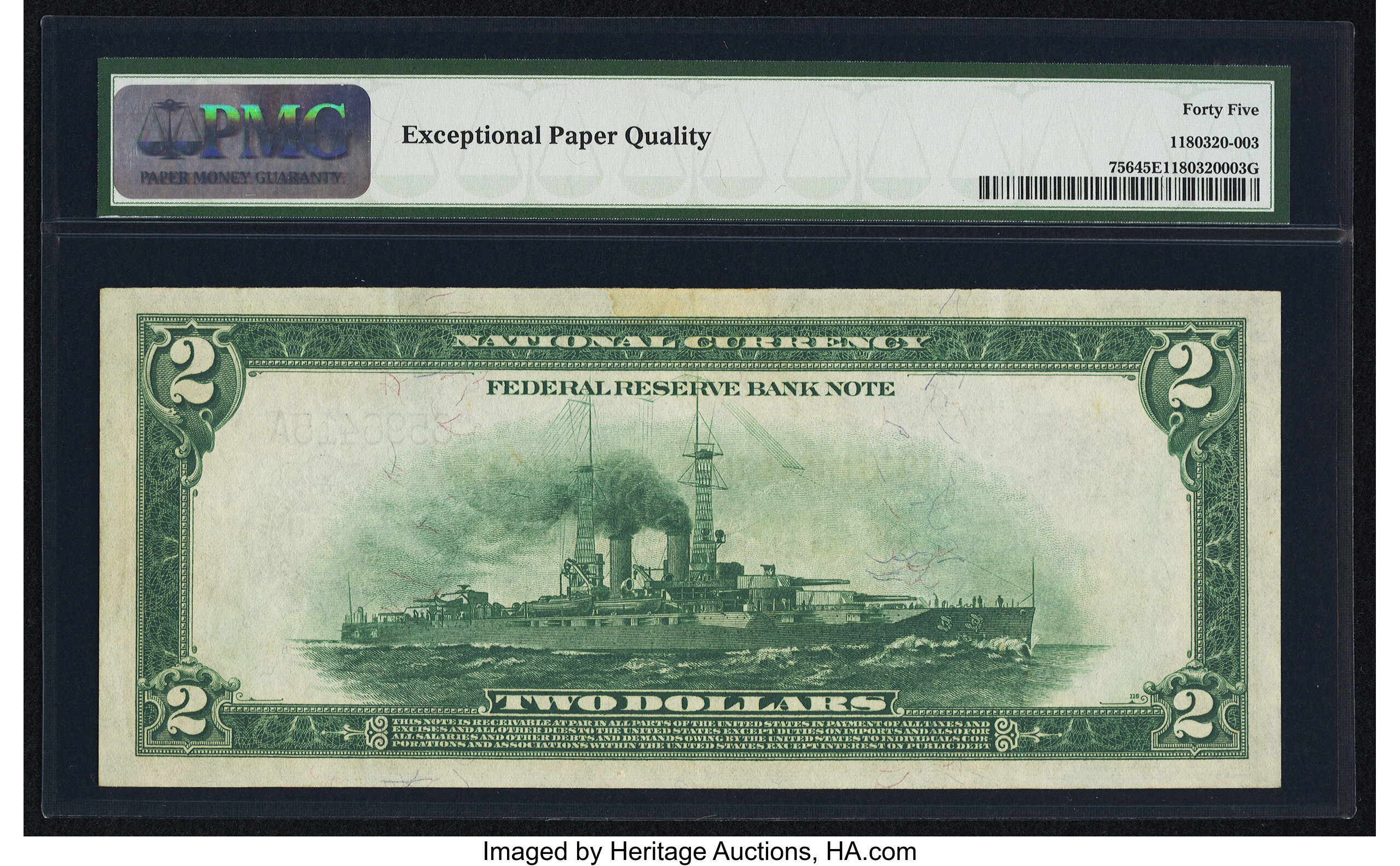 image for: Fr. 756 $2 1918 Federal Reserve Bank Note PMG Choice Extremely Fine 45 EPQ....
