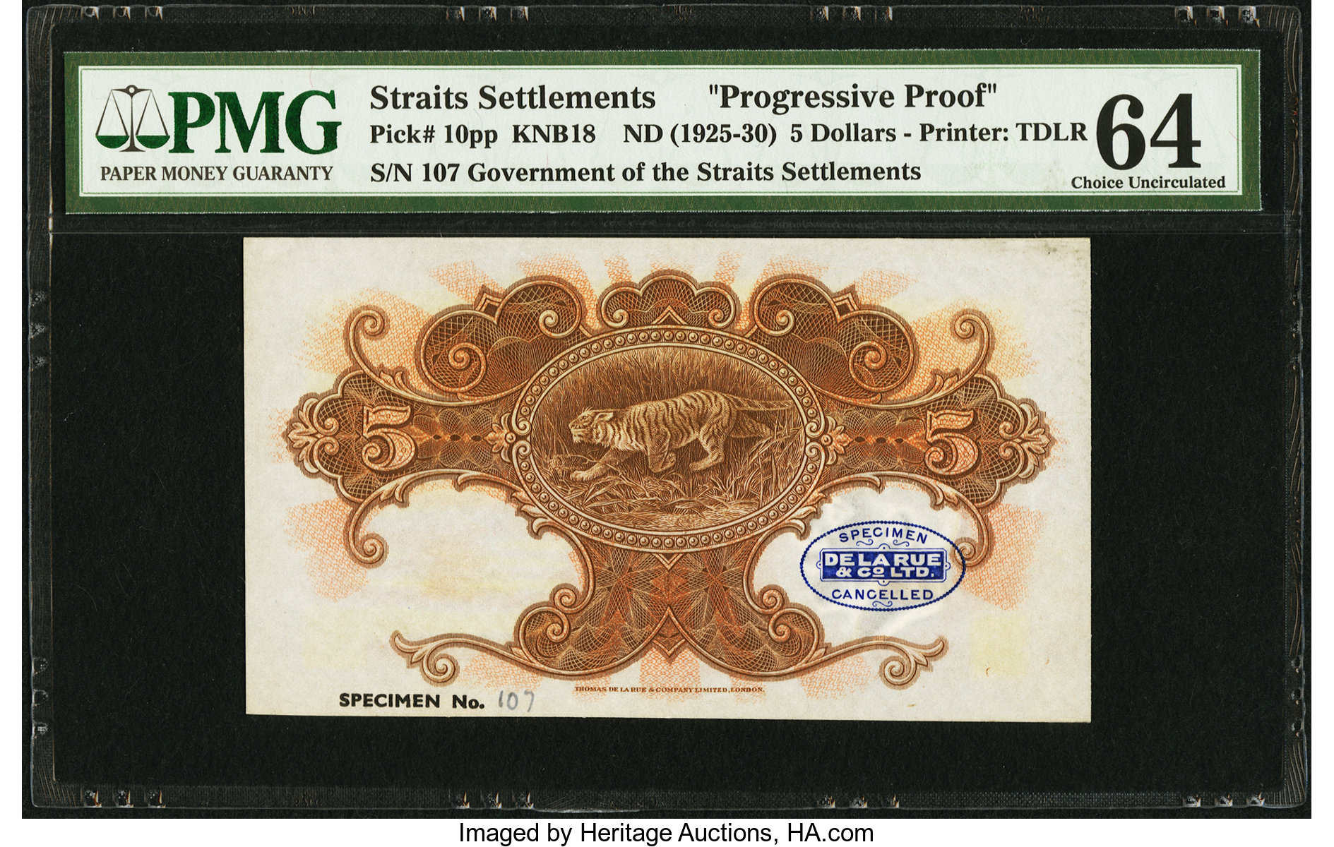 image for: Straits Settlements  5 dollars(B119as)