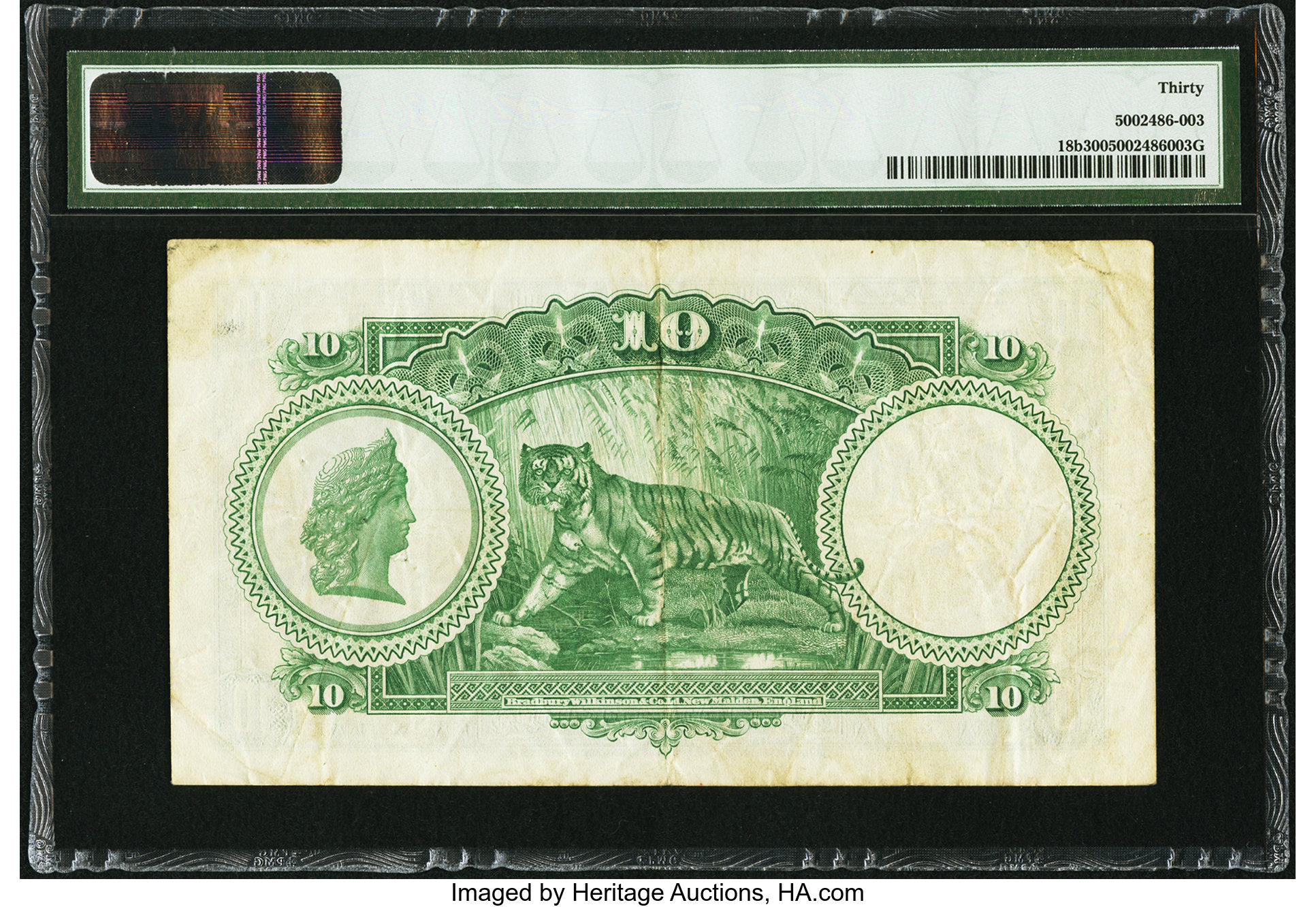 image for: Straits Settlements  10 dollars(B123ds)
