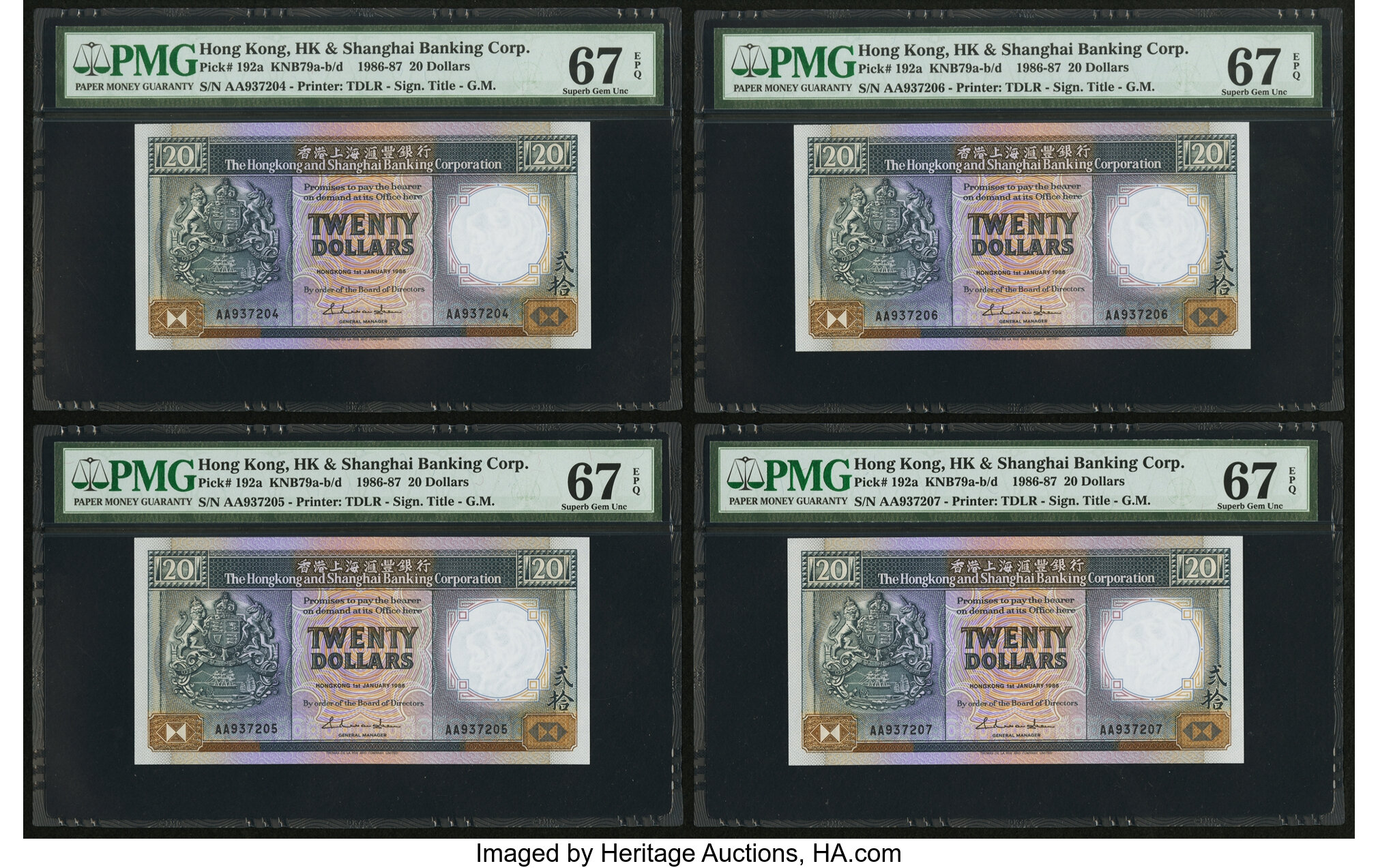 image for: Hong Kong  20 dollars (B673c)
