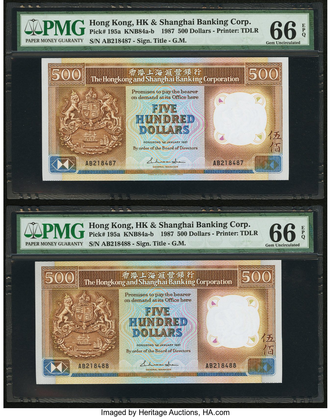image for: Hong Kong  500 dollars (B678as)