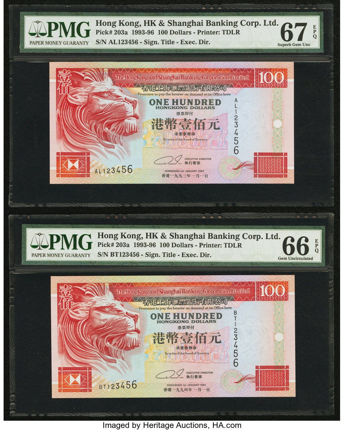 image for: Hong Kong  100 dollars (B683b)
