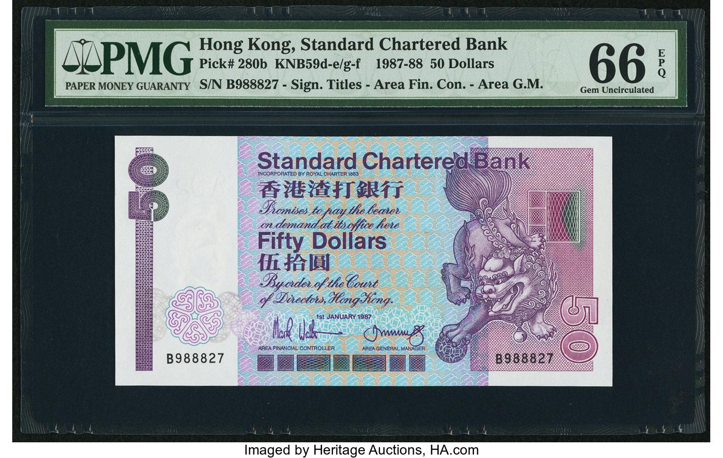 image for: Hong Kong  50 dollars (B403d)