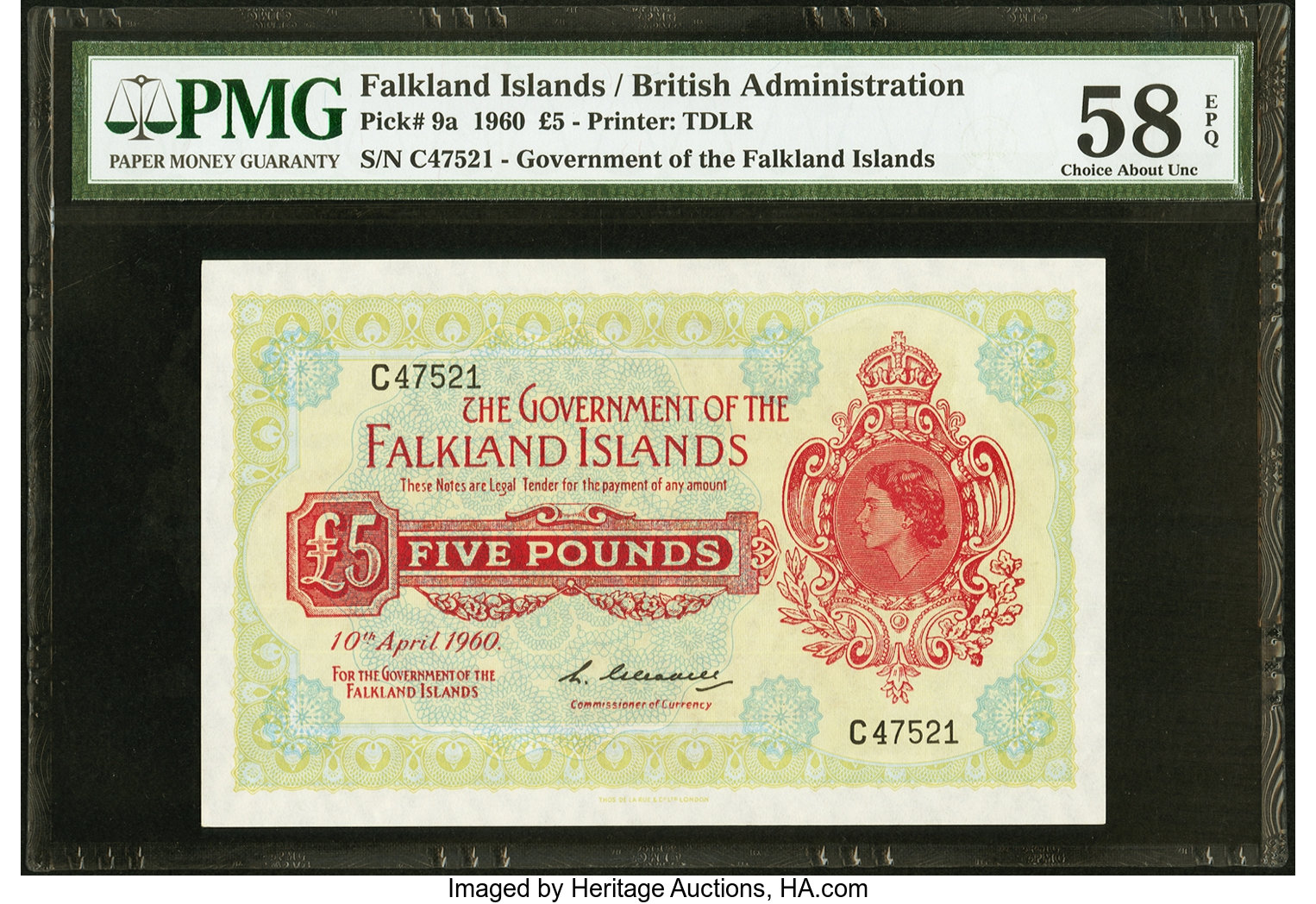 image for: Falkland Islands  5 pounds (B214as1)