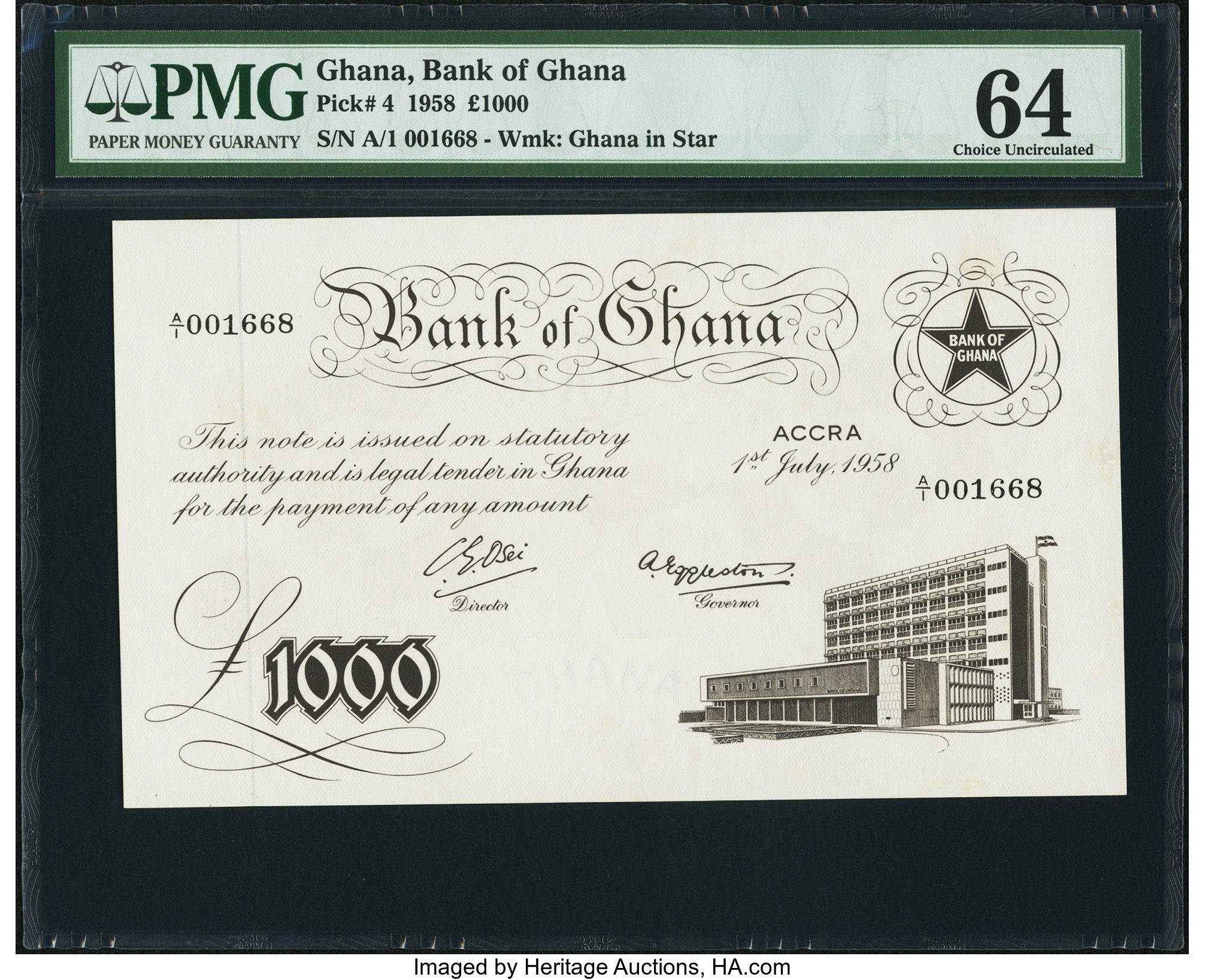 image for: Ghana  1,000 pounds (B104as1)
