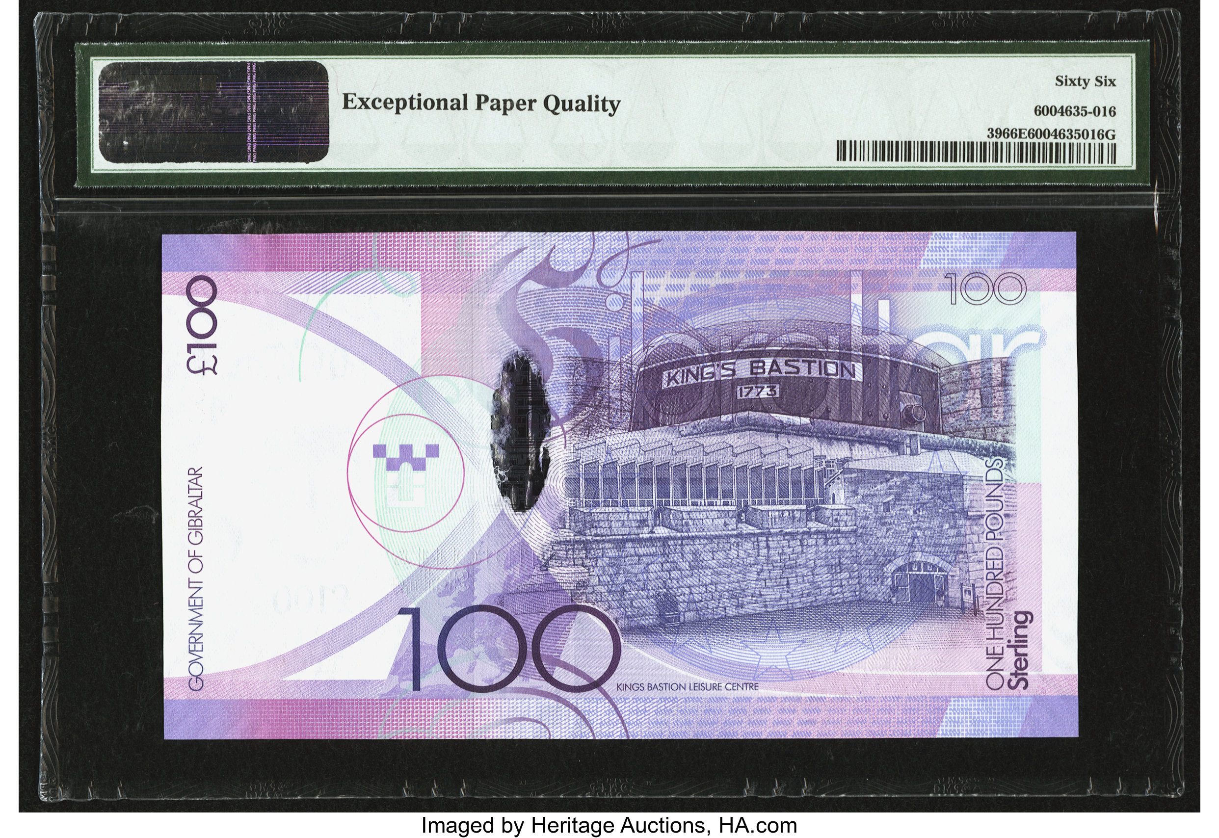 image for: Gibraltar  100 pounds (B134as2)