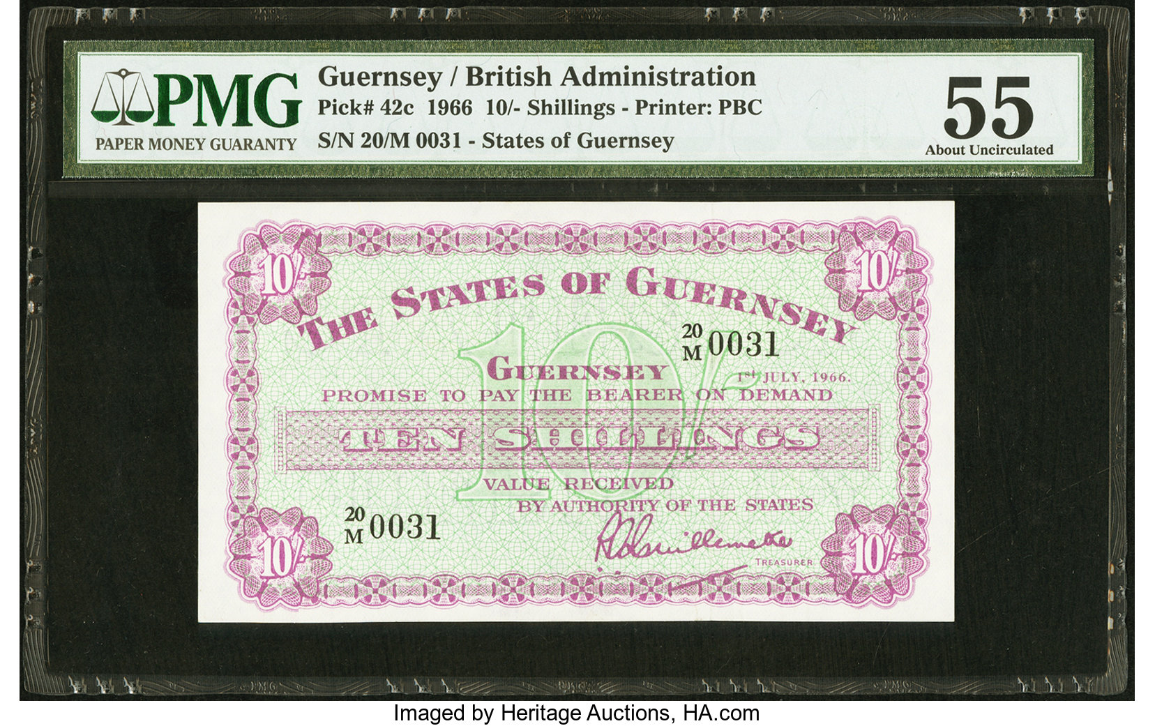 image for: Guernsey  10 shillings(B147o)