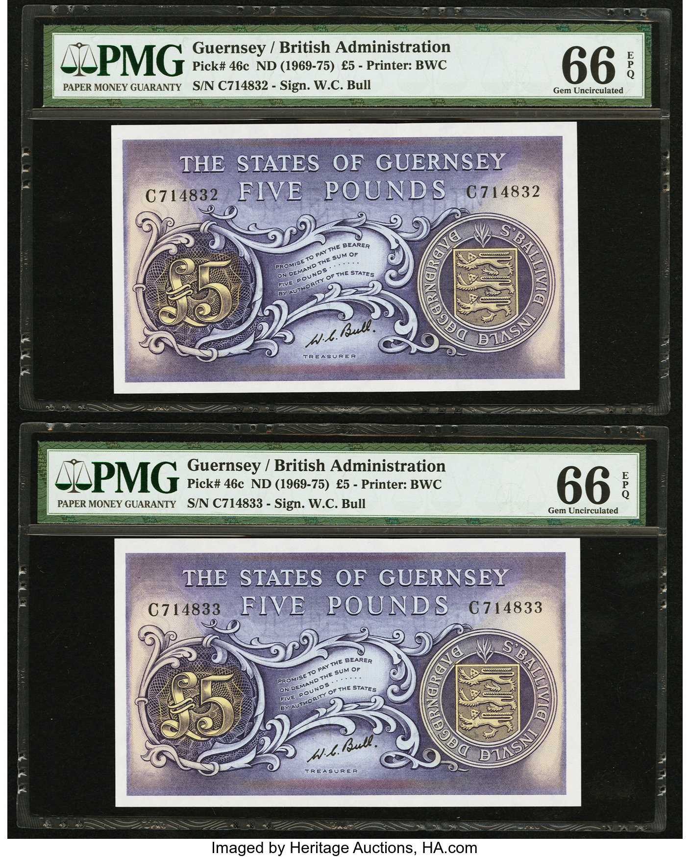 image for: Guernsey  5 pounds (B151b)