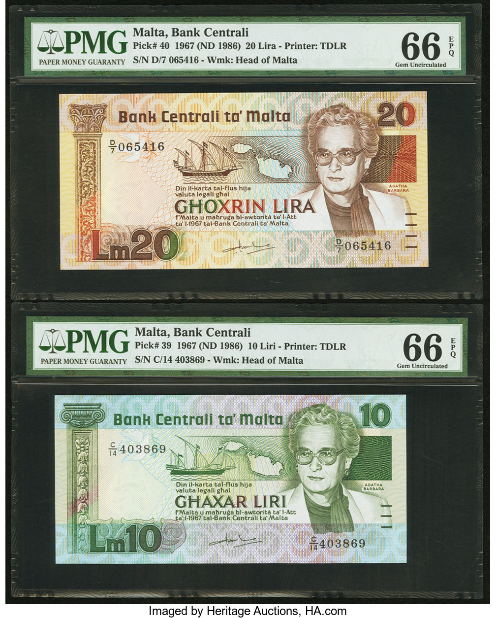 image for: Malta  10 liri (B212az)