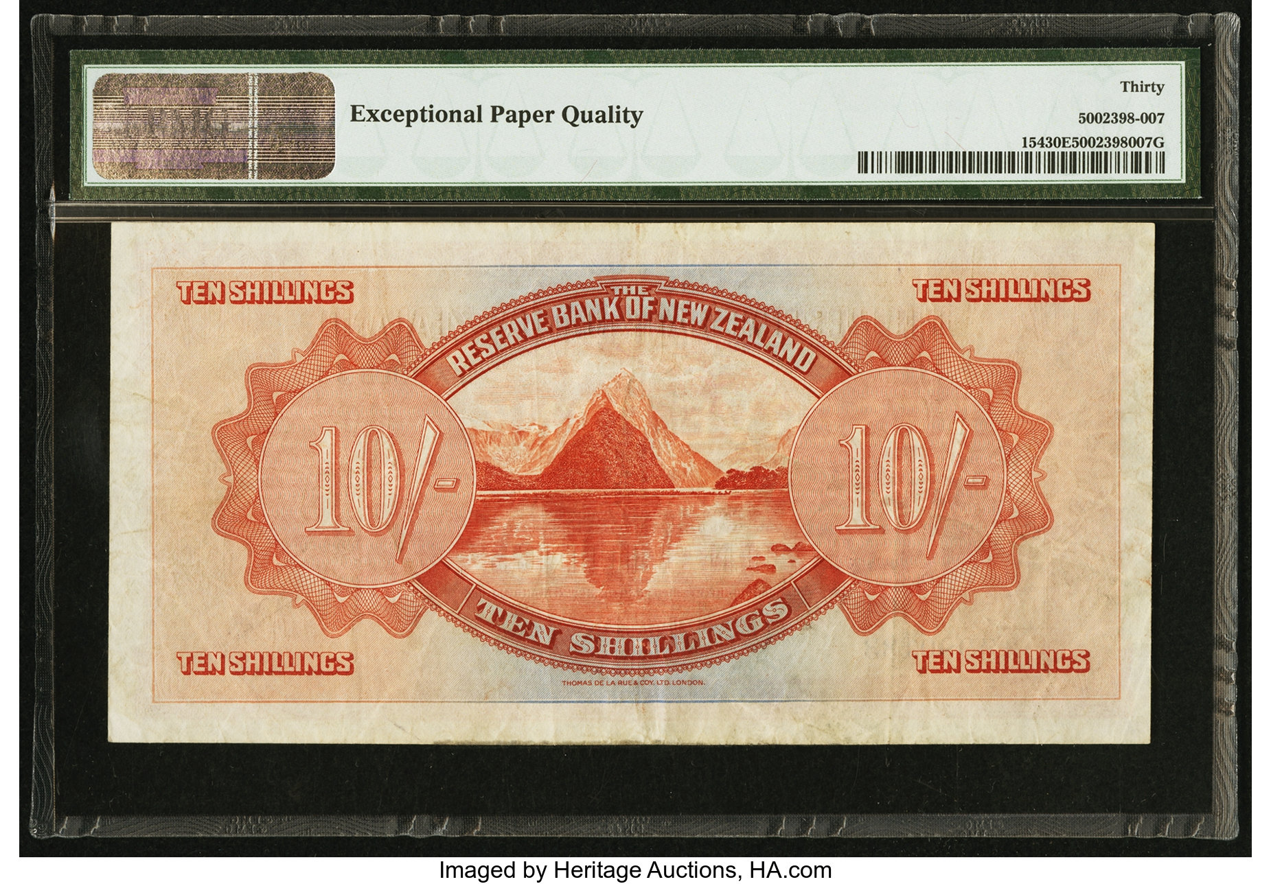 image for: New Zealand  10 shillings (B101as)