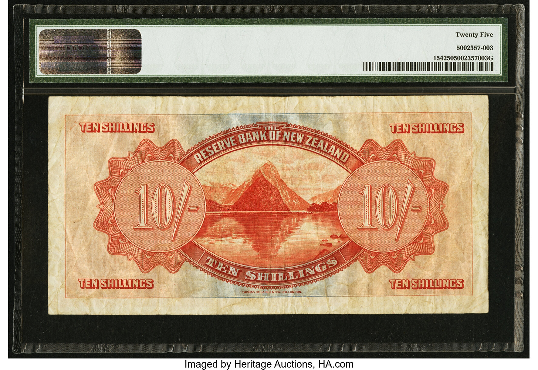 image for: New Zealand  10 shillings (B101as)