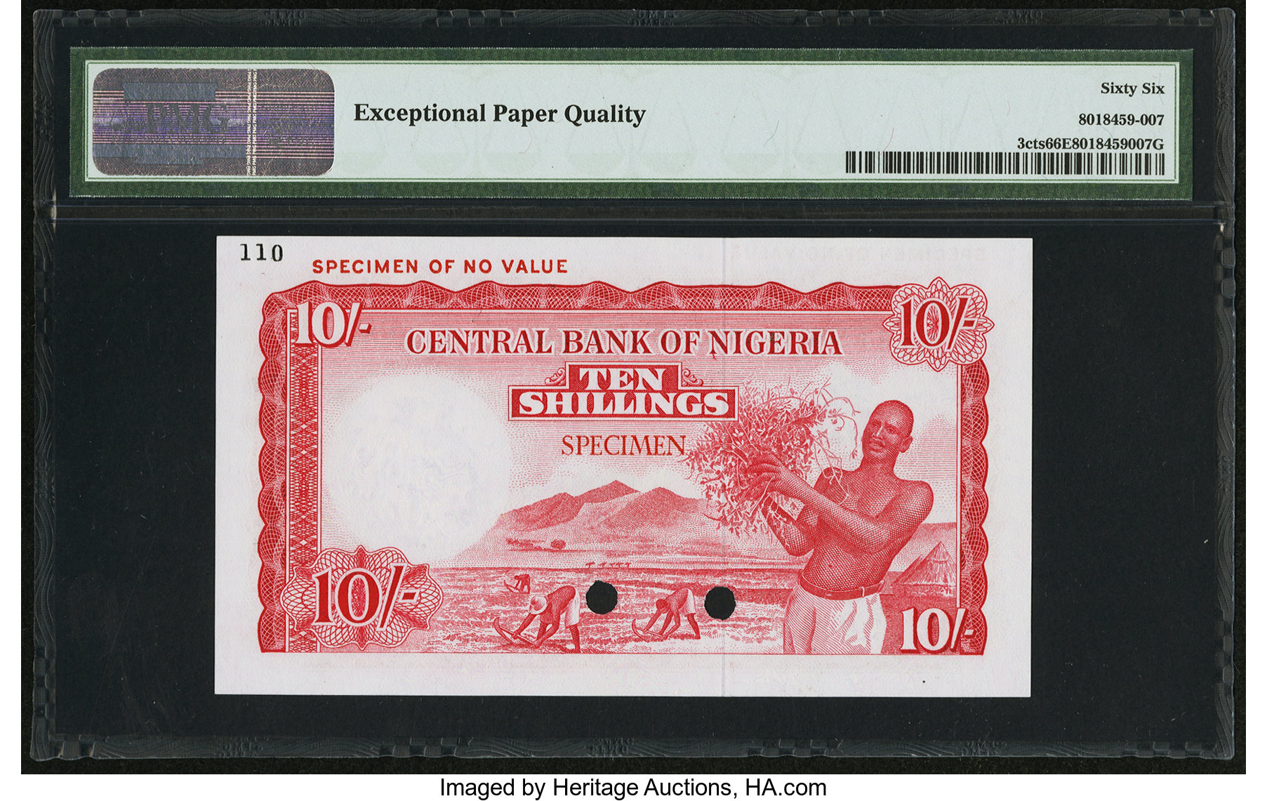 image for: Nigeria  10 shillings (B202as4)