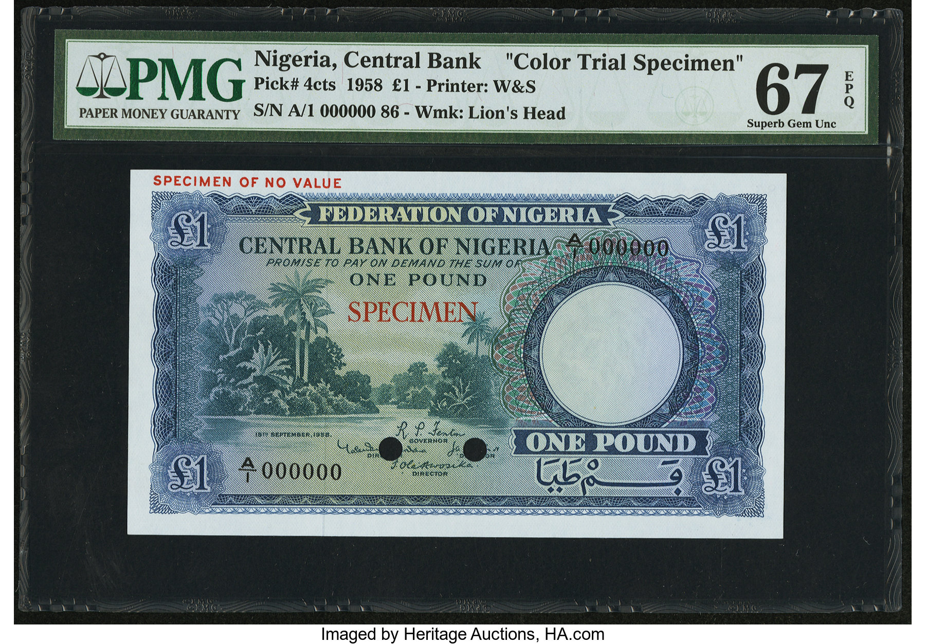 image for: Nigeria  1 pound (B203as7)
