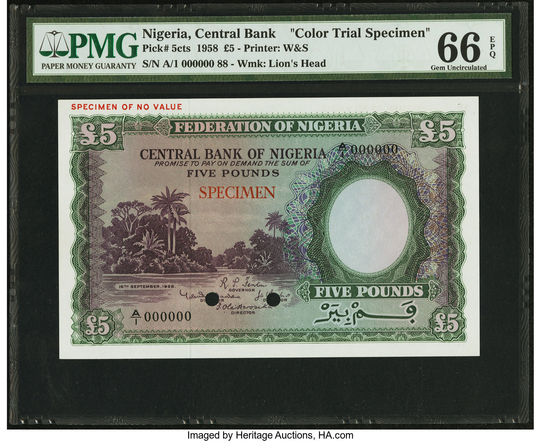 image for: Nigeria  5 pounds (B204at)