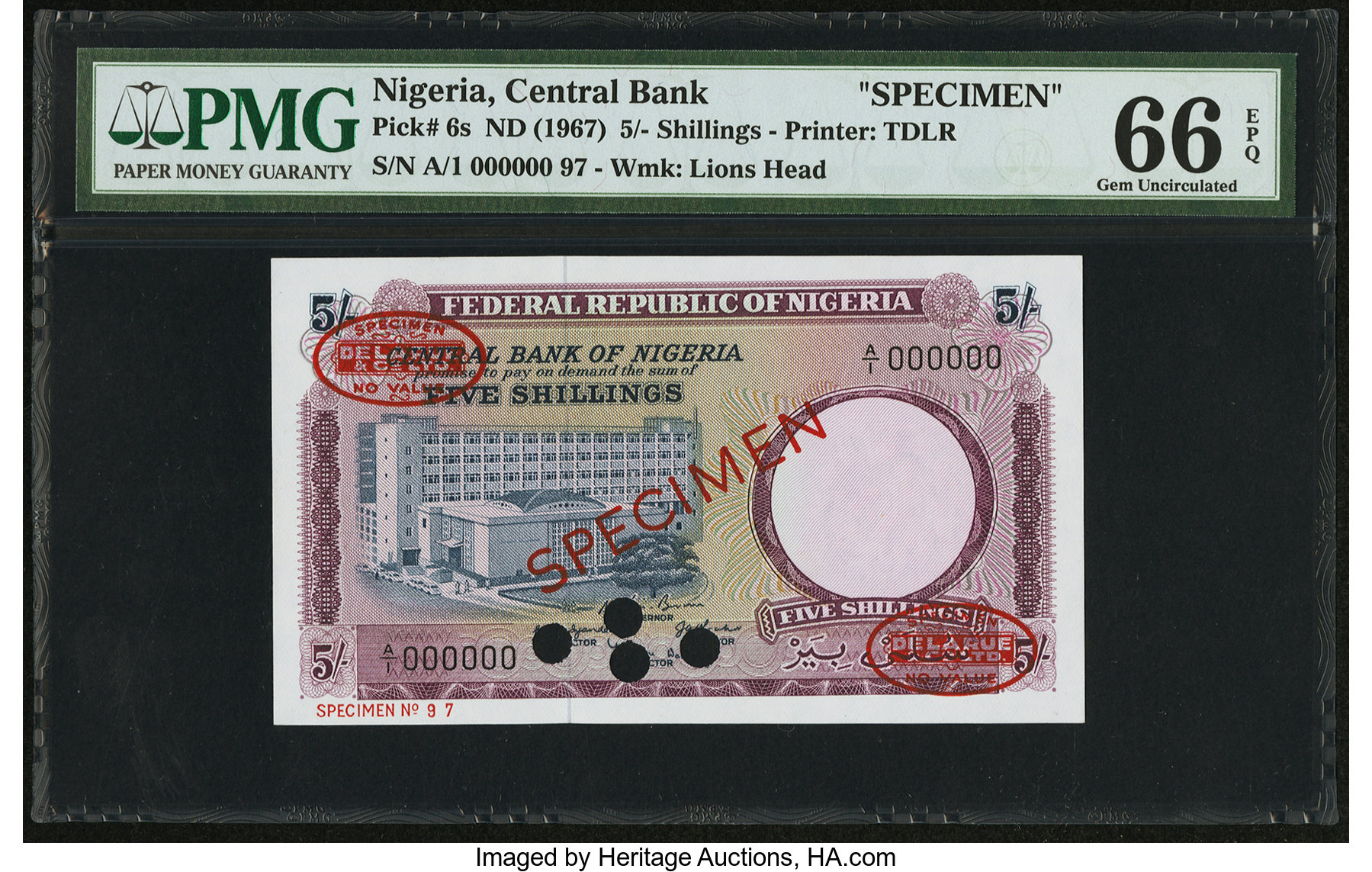 image for: Nigeria  5 shillings (B205as3)