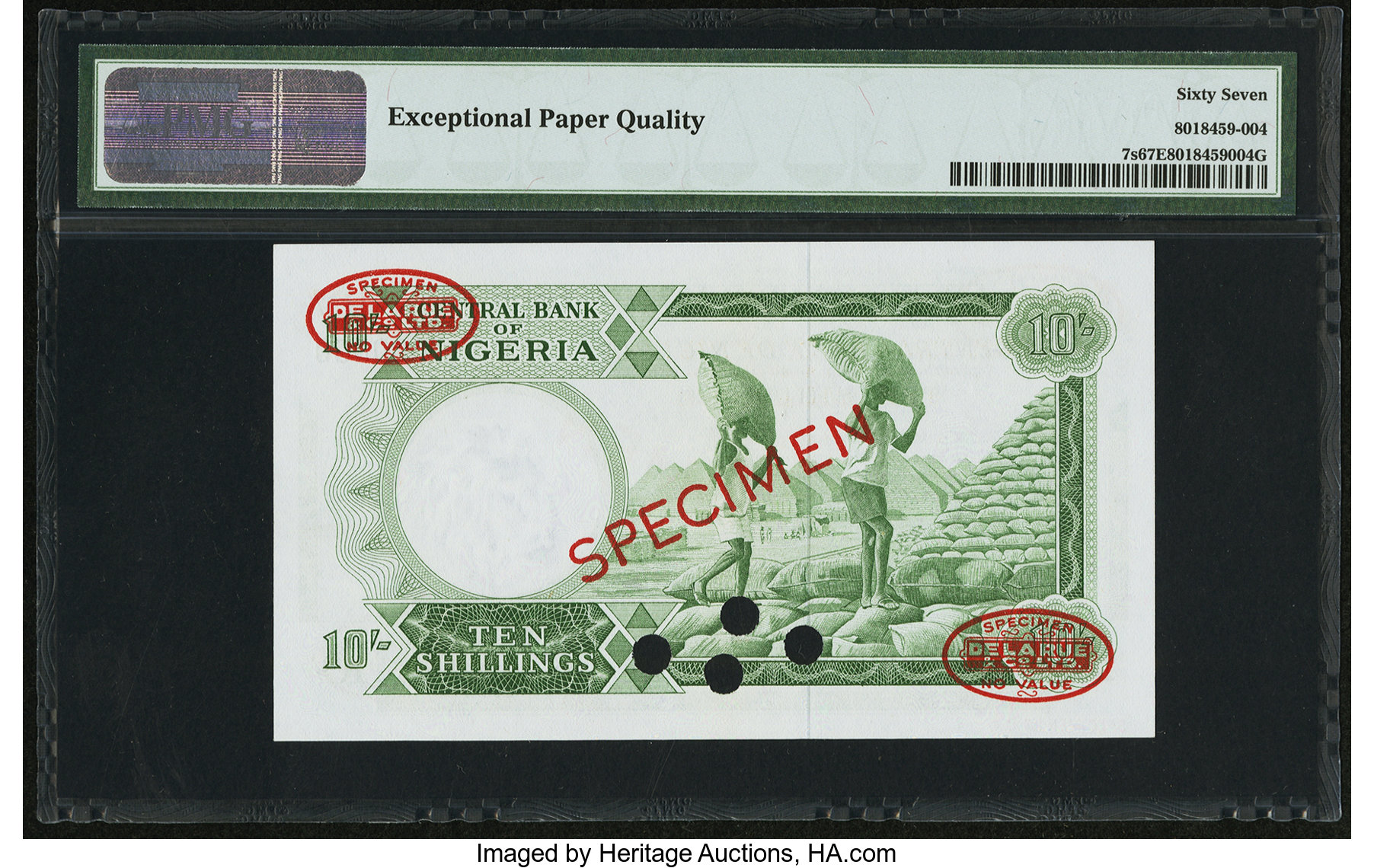 image for: Nigeria  10 shillings (B206as6)