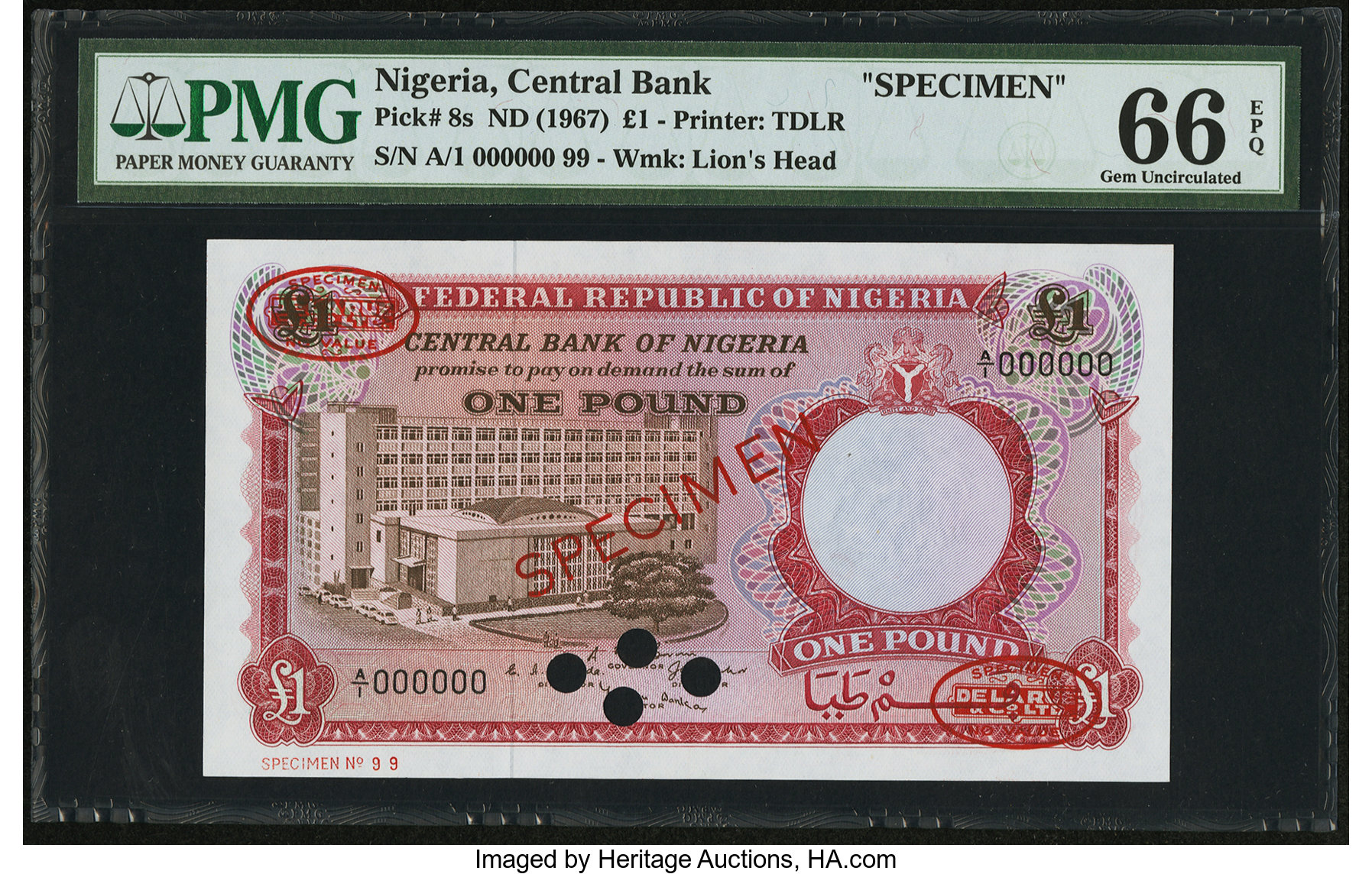 image for: Nigeria  1 pound (B207as5)
