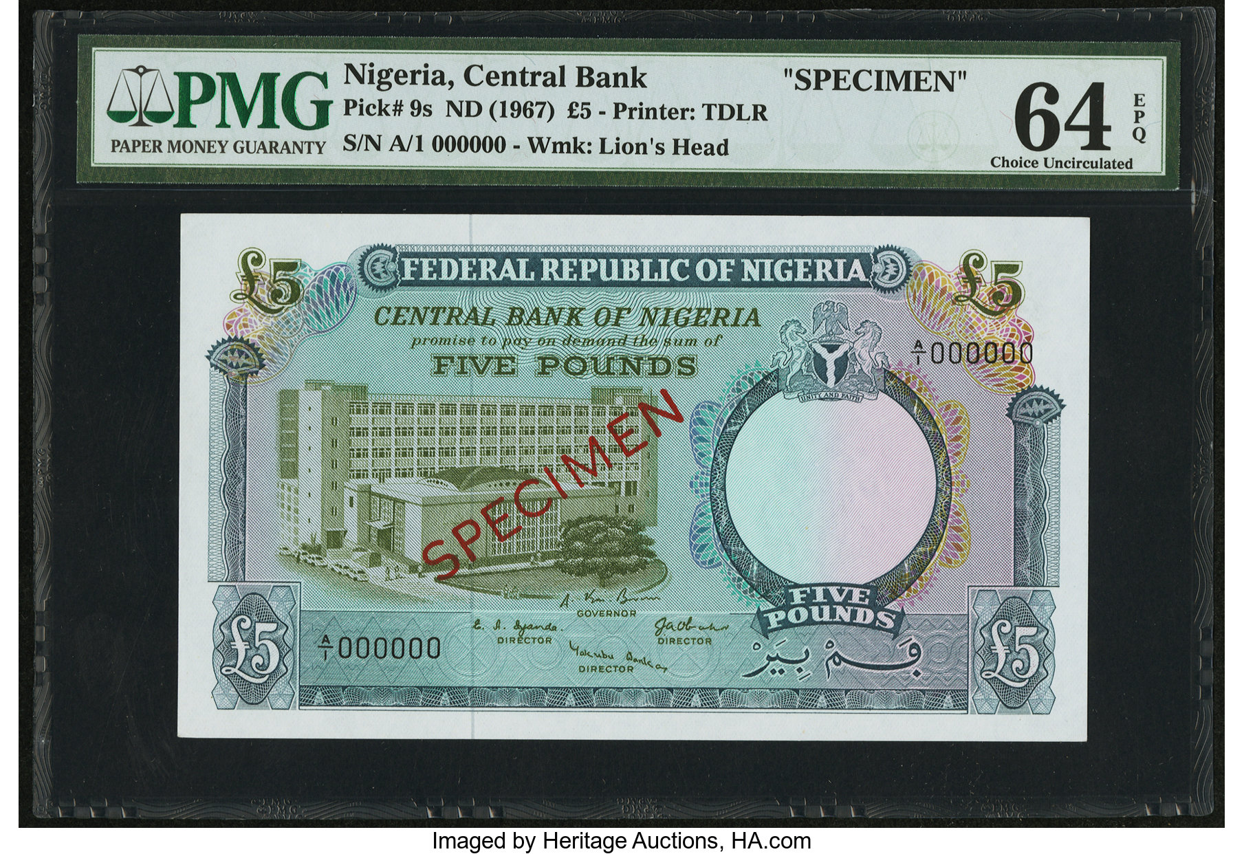 image for: Nigeria  5 pounds (B208as2)