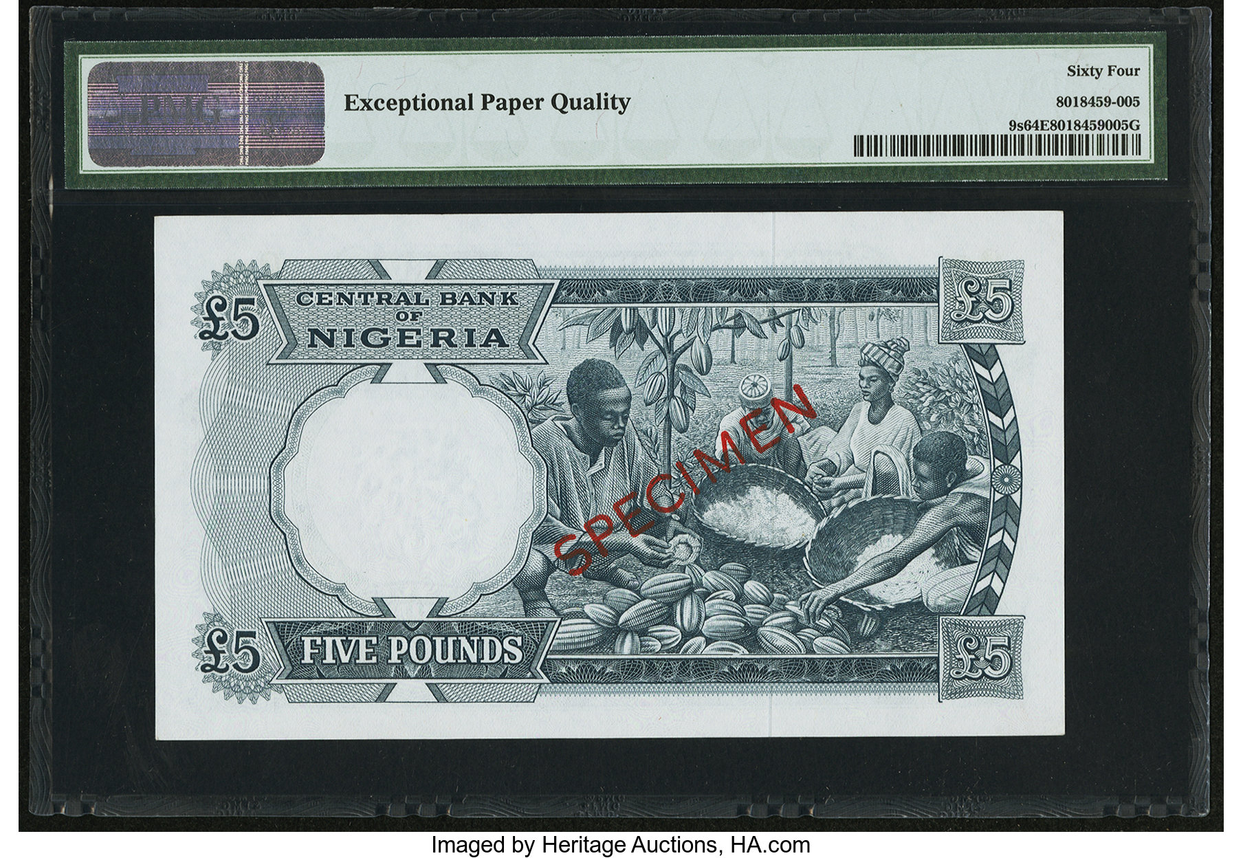 image for: Nigeria  5 pounds (B208a)