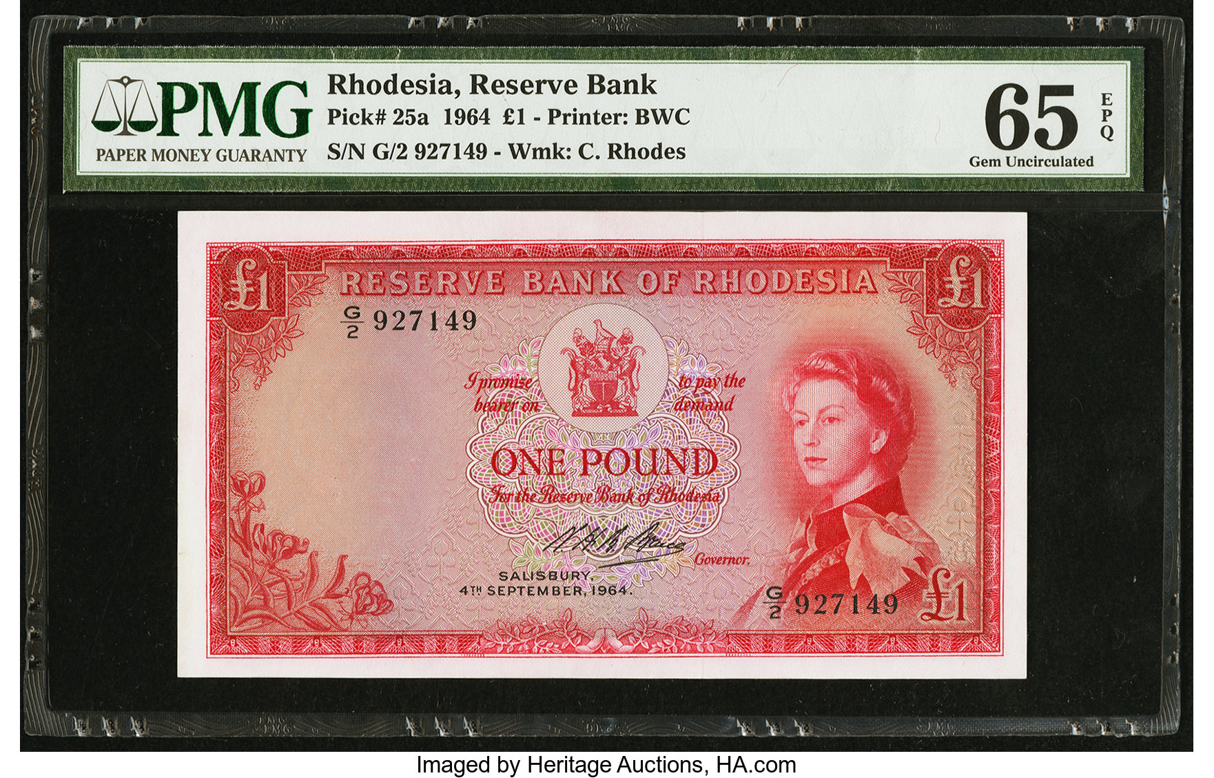 image for: Rhodesia  1 pound(B102ks)