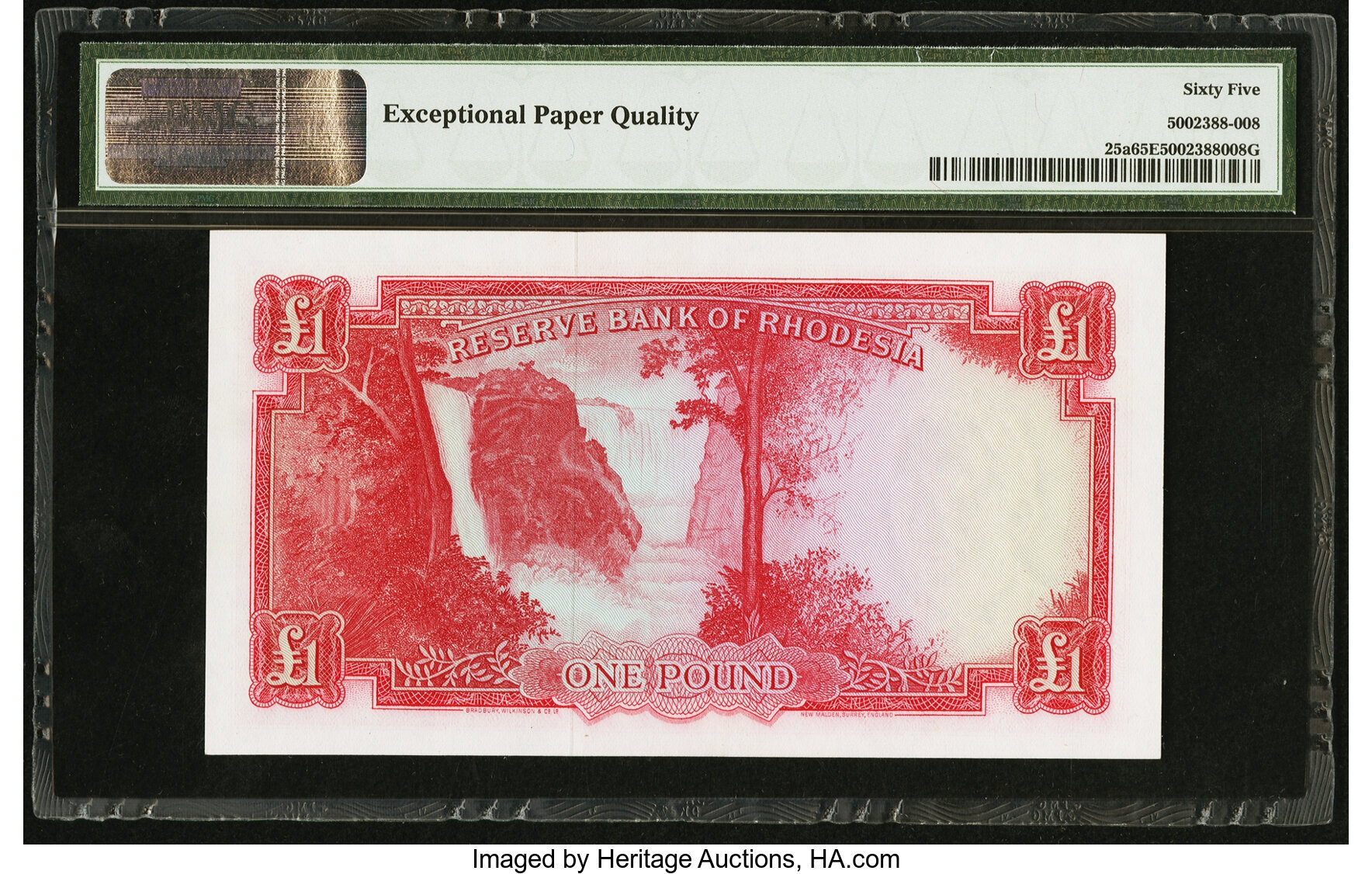 image for: Rhodesia  1 pound(B102fs)