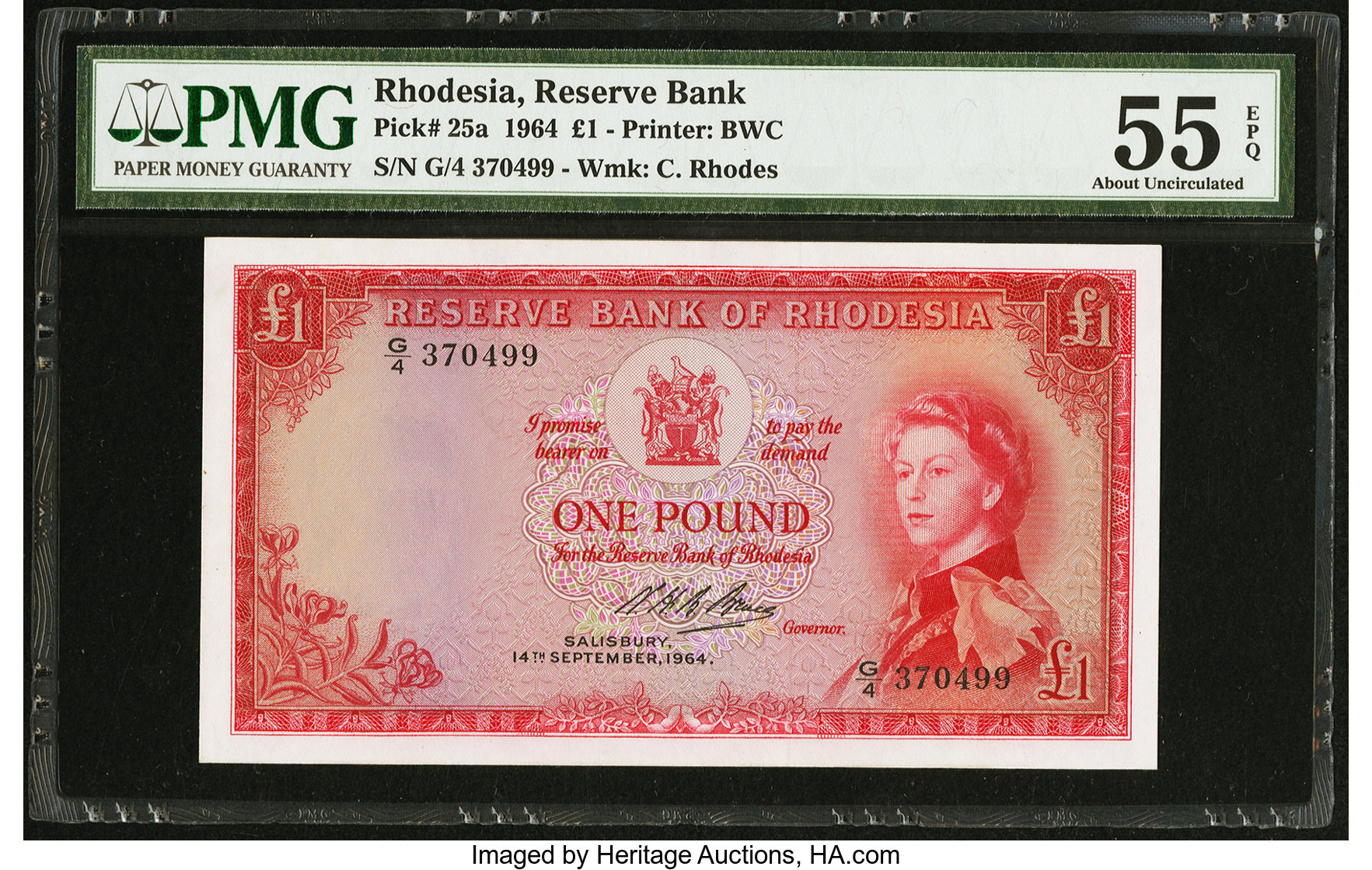 image for: Rhodesia  1 pound(B102hs)