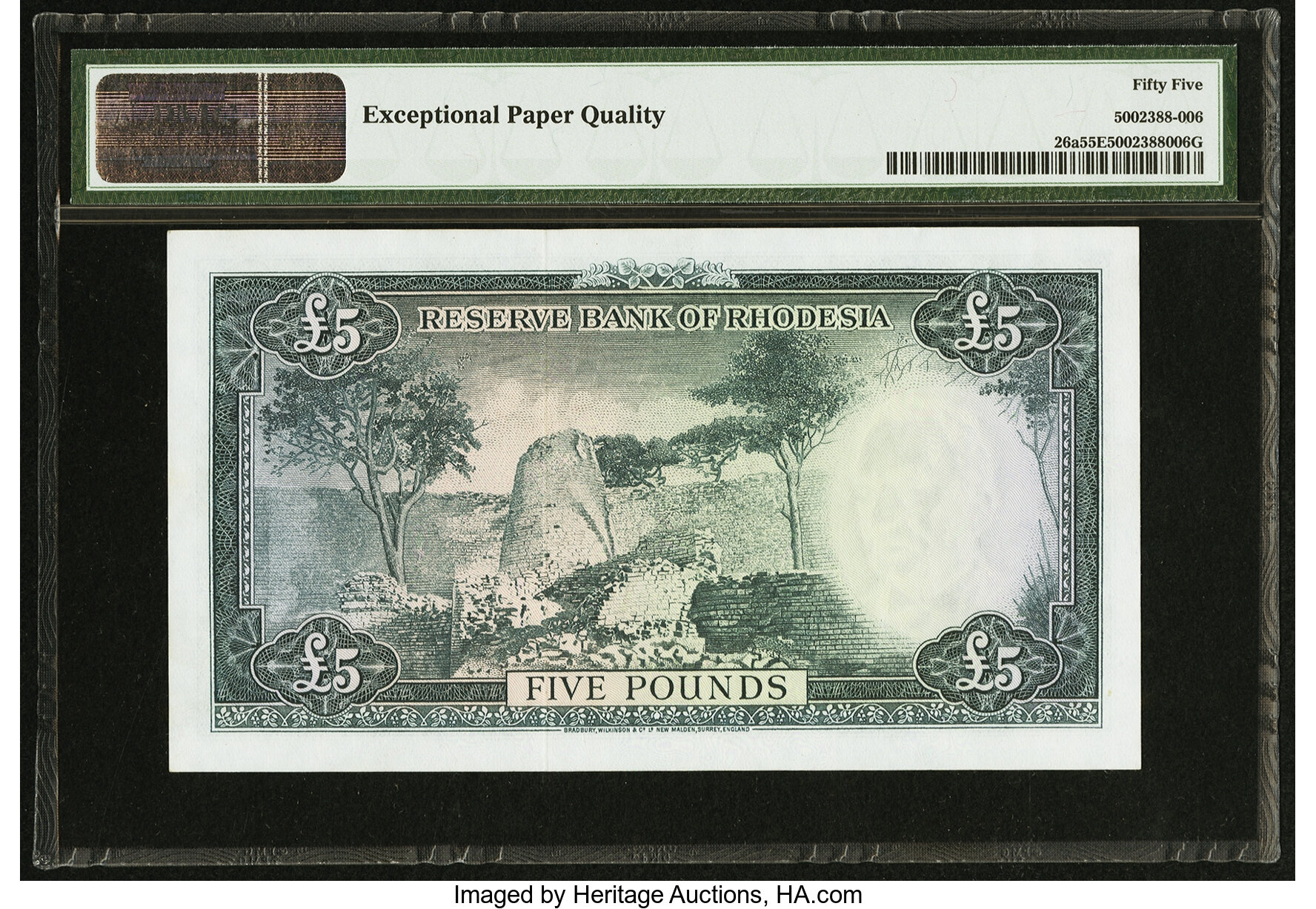 image for: Rhodesia  5 pounds(B103bs)