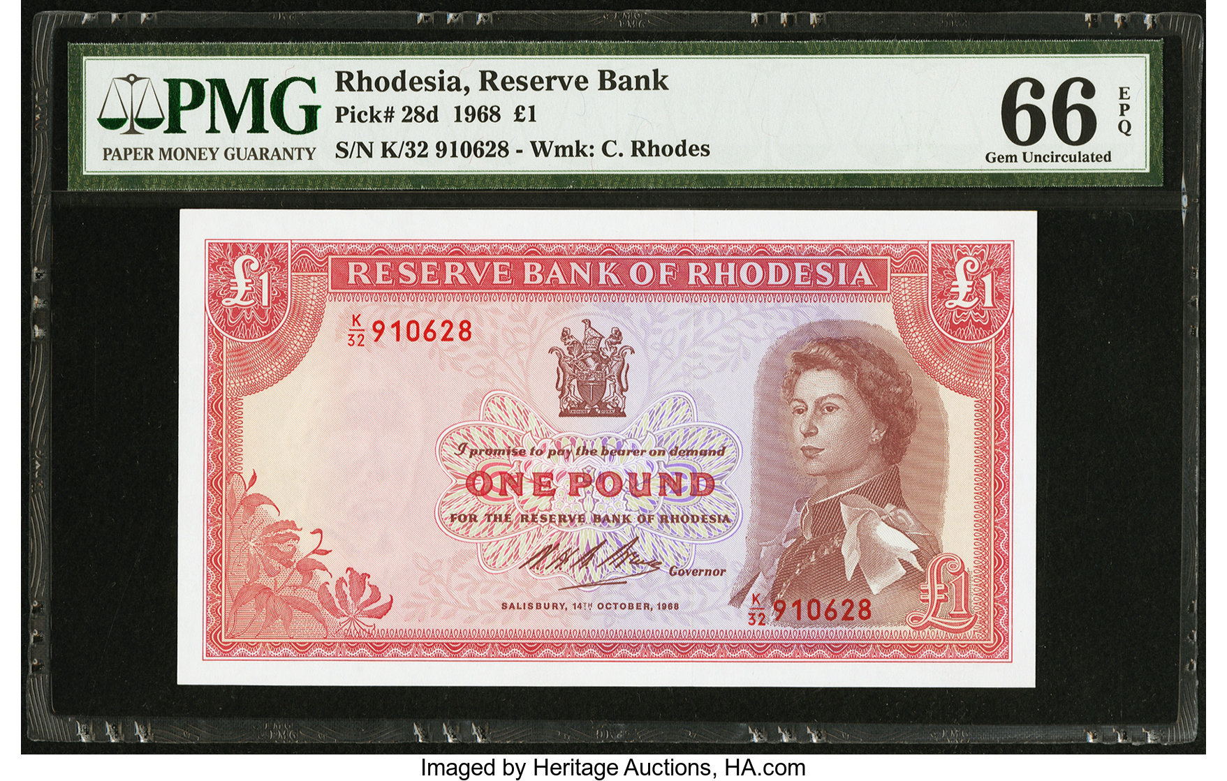 image for: Rhodesia  1 pound(B105d)