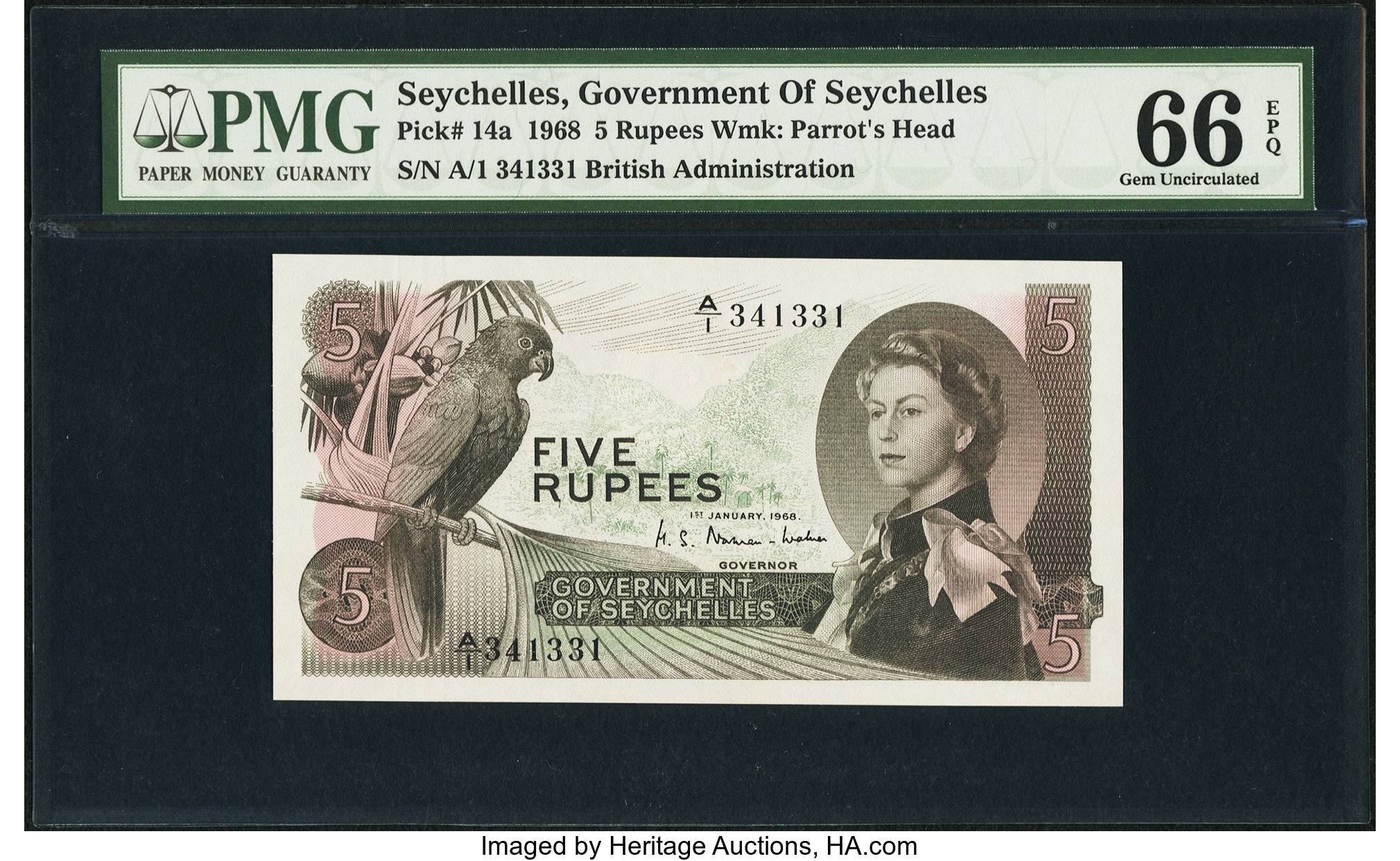 image for: Seychelles  5 rupees (B121a)