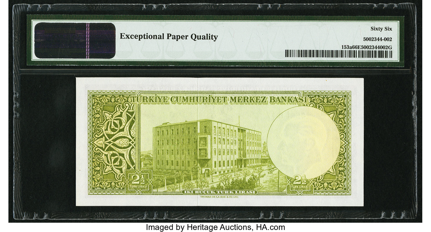 image for: Turkey  2 1/2 T?rk liras? (B234a)