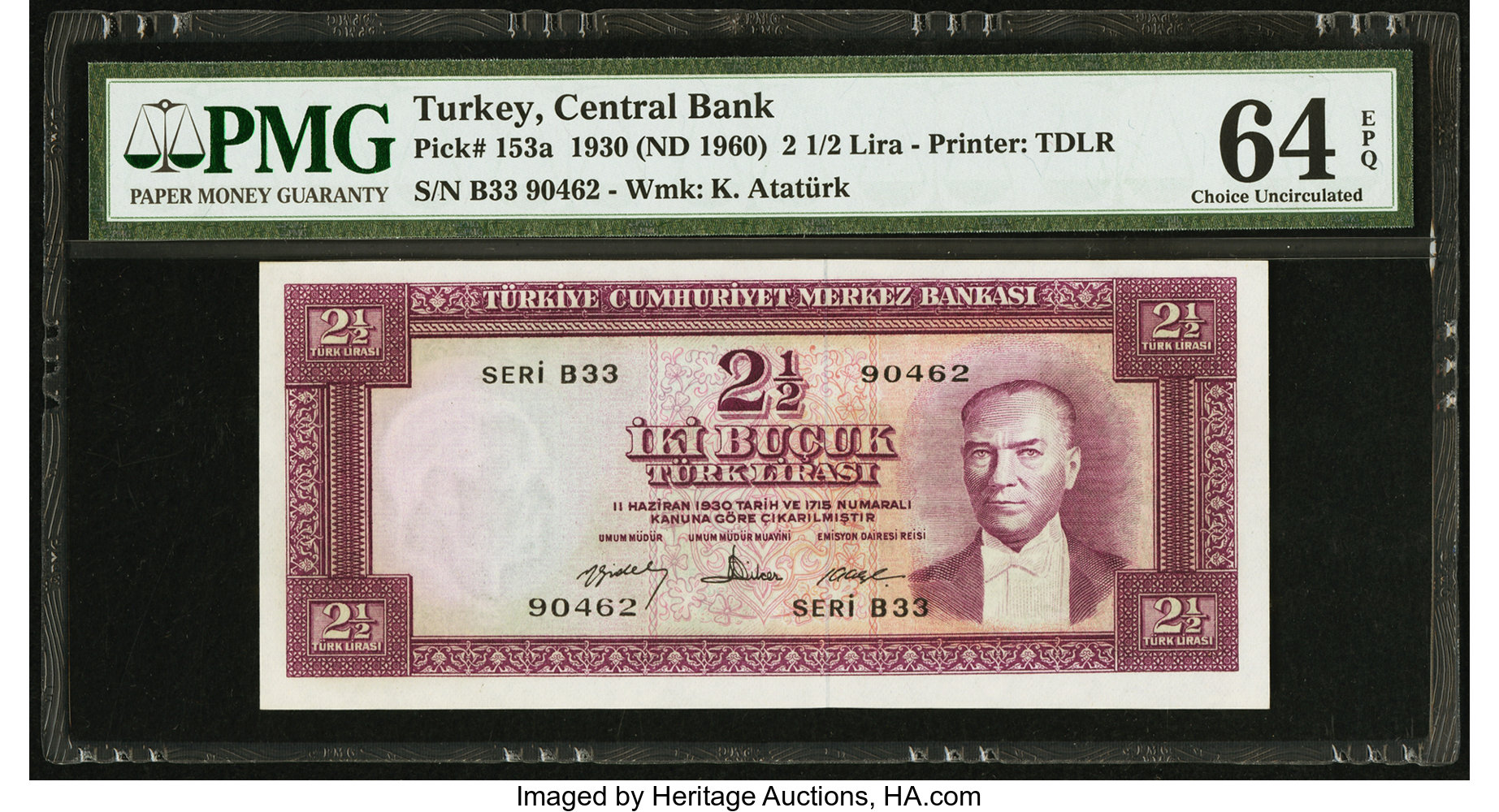 image for: Turkey  2 1/2 T?rk liras? (B234a)