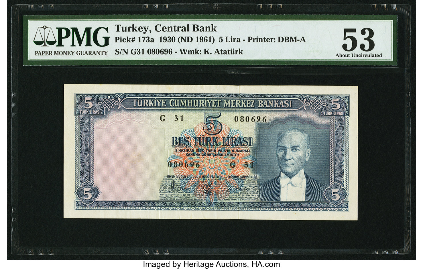 image for: Turkey  5 T?rk liras? (B237as)