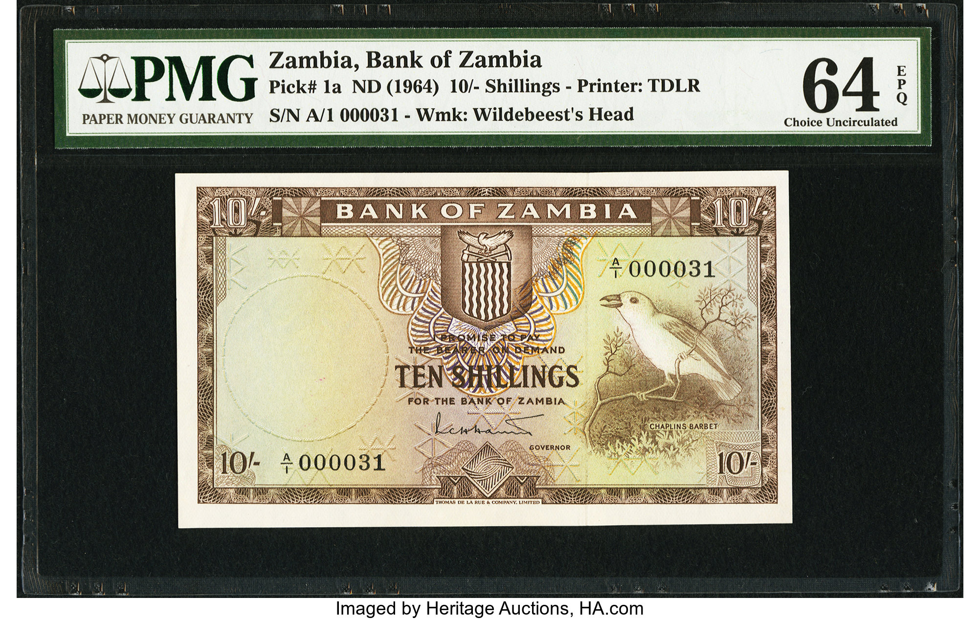 image for: Zambia  10 shillings(B101as3)