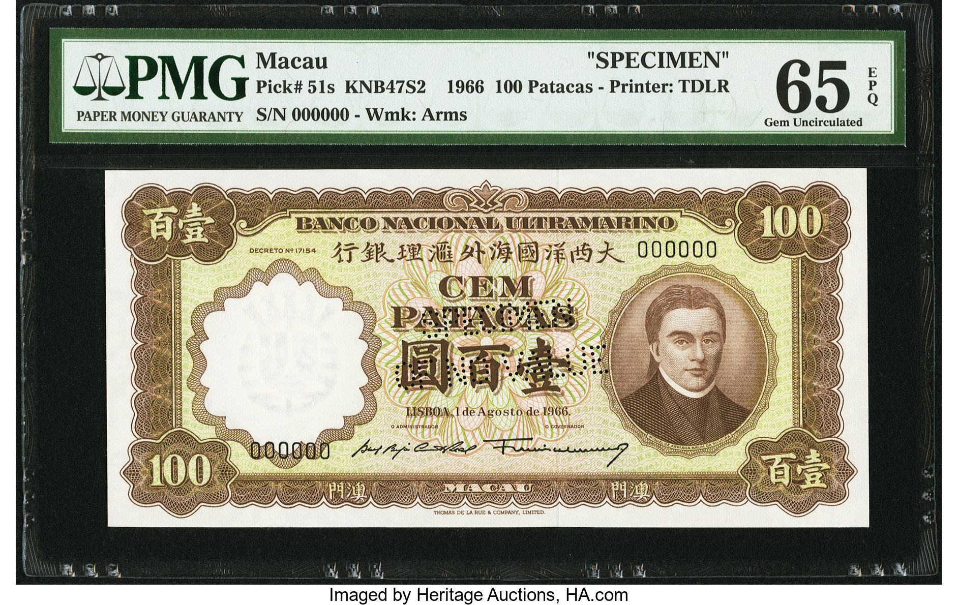 image for: Macau  100 patacas (B041ks2)