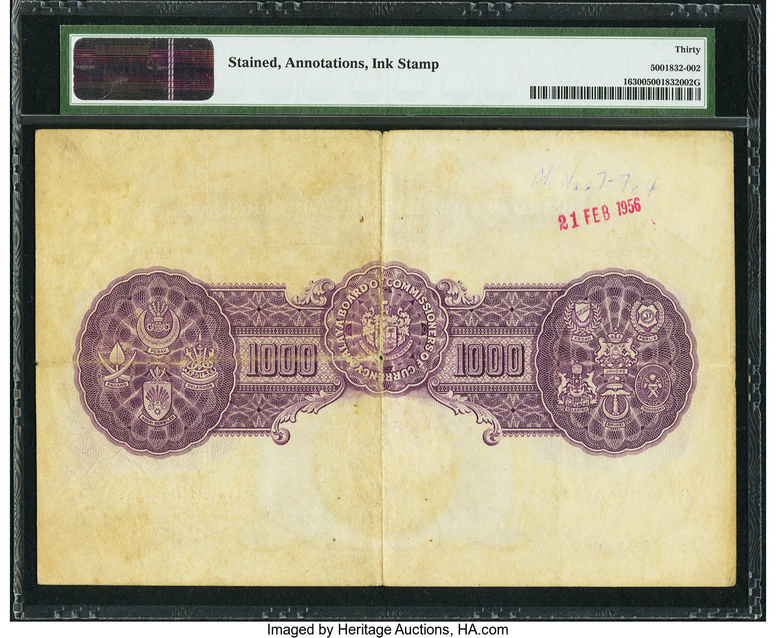 image for: Malaya  1,000 dollars(B117a)
