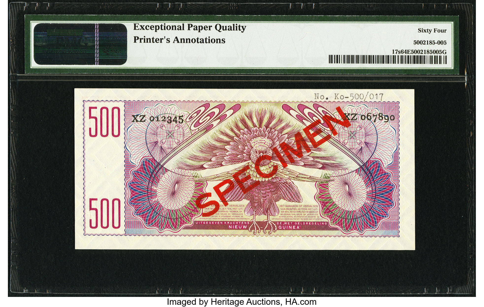 image for: Netherlands New Guinea  500 gulden (guilders)(B207a)