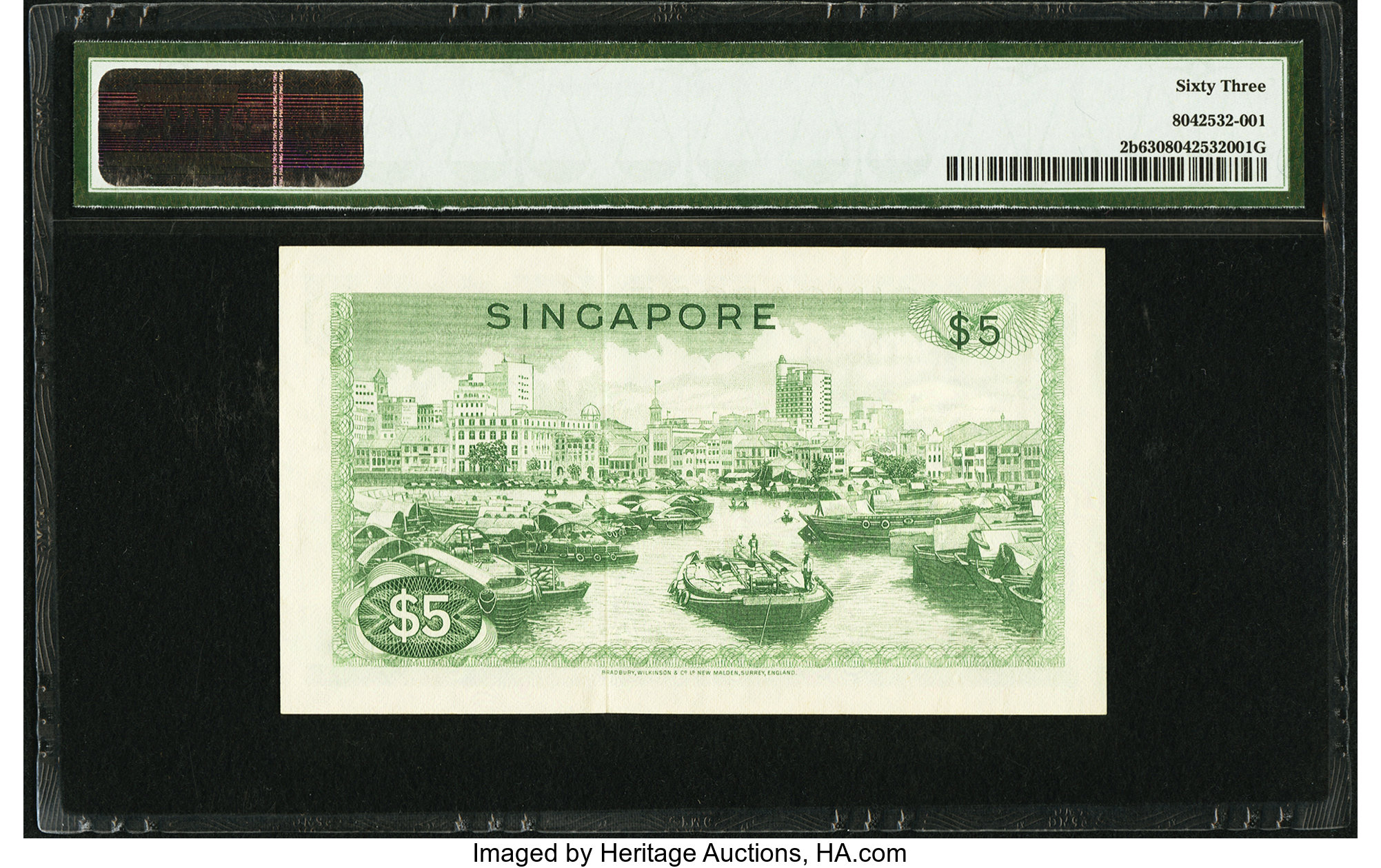 image for: Singapore  5 dollars (B102as)