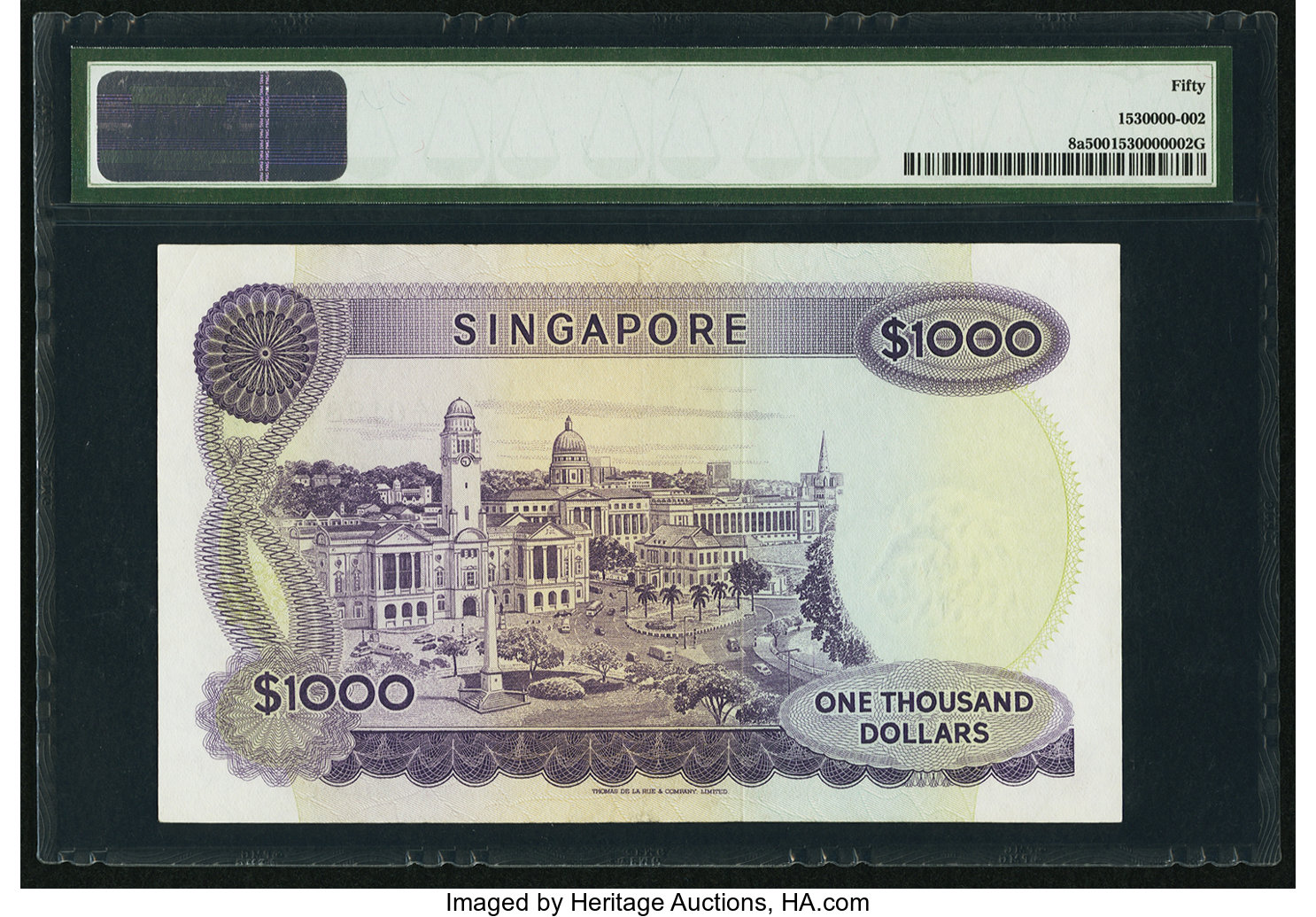 image for: Singapore  1,000 dollars (B108as)