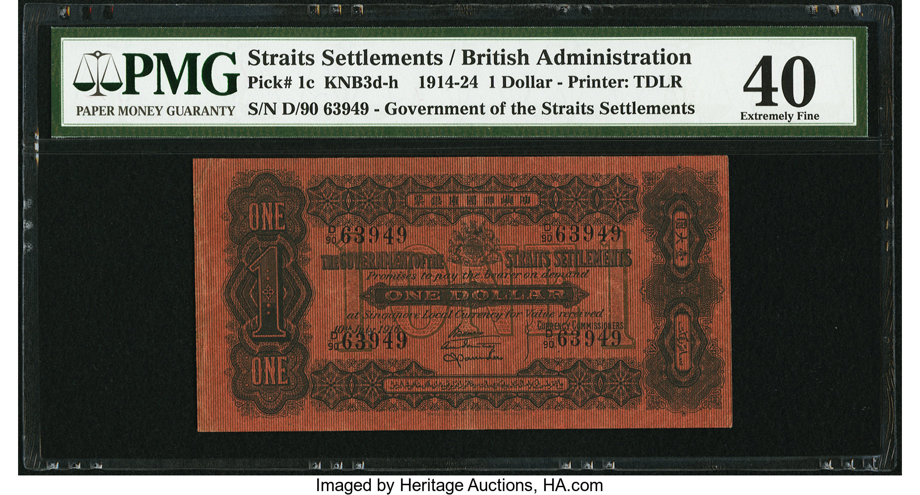 image for: Straits Settlements  1 dollar(B102a)